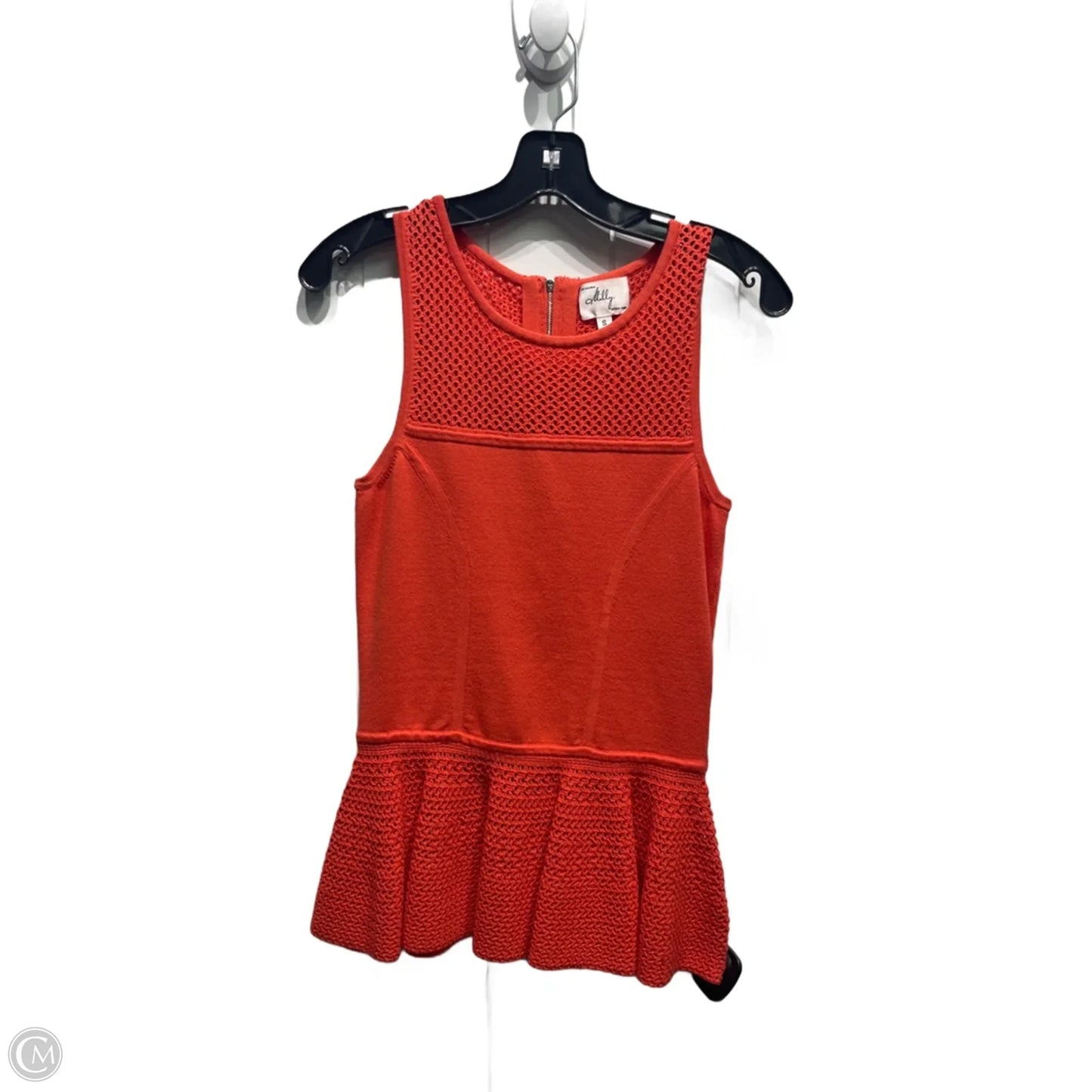 Top Sleeveless Designer By Milly In Orange, Size: S