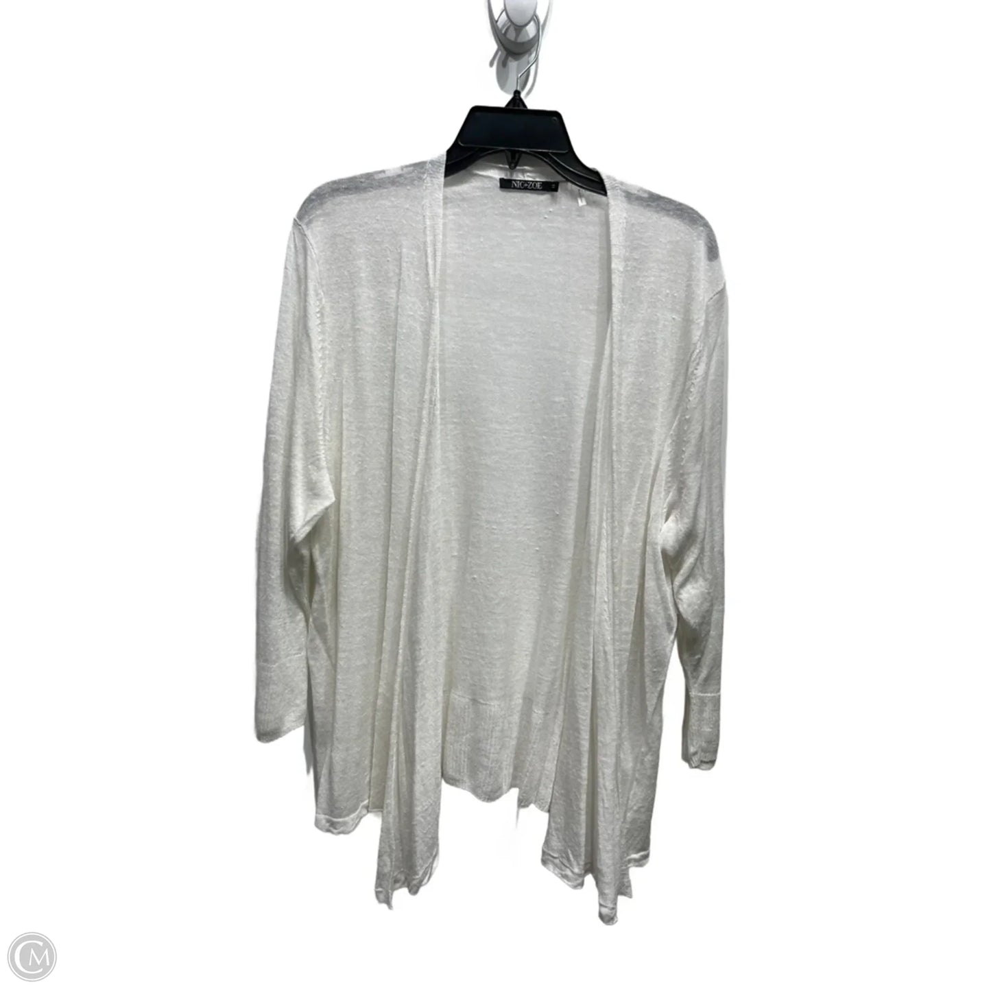Cardigan By Nic + Zoe In White, Size: 1x