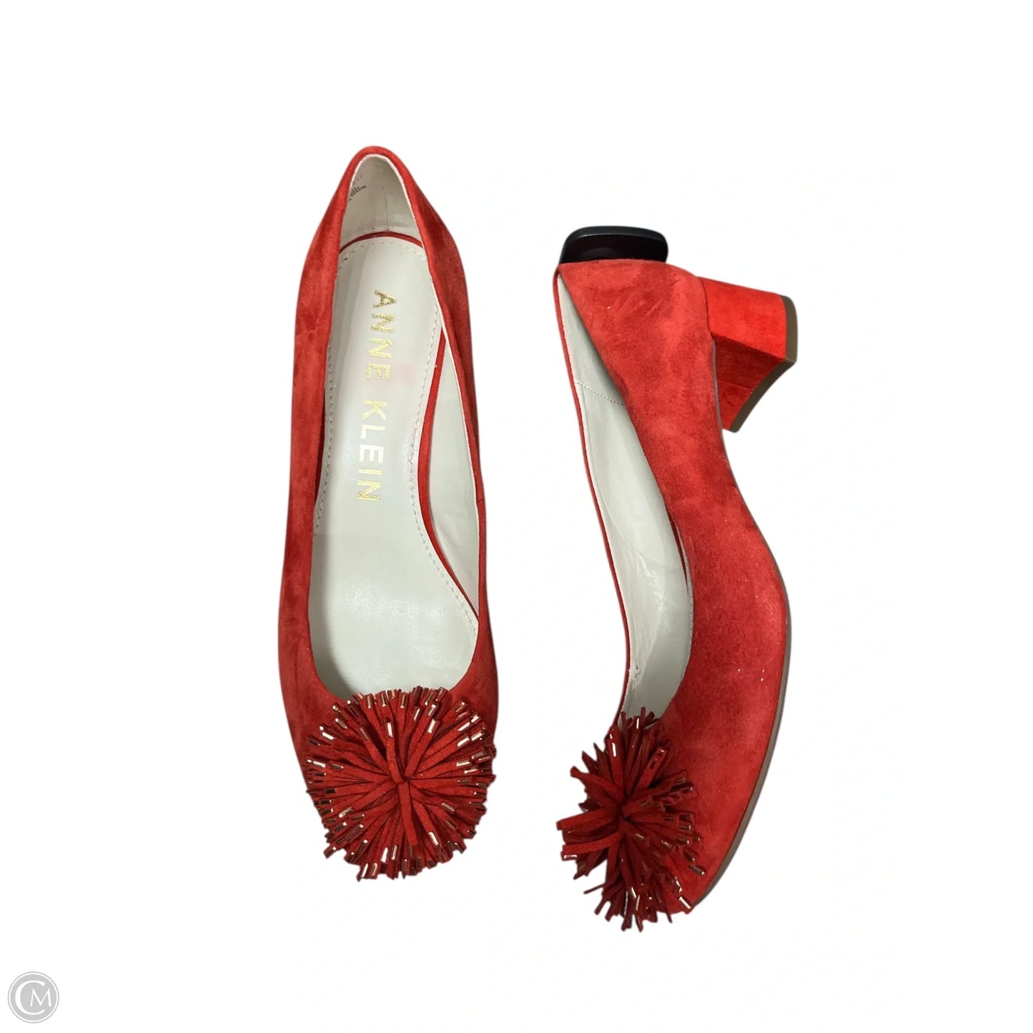 Shoes Heels Kitten By Anne Klein In Red, Size: 7.5