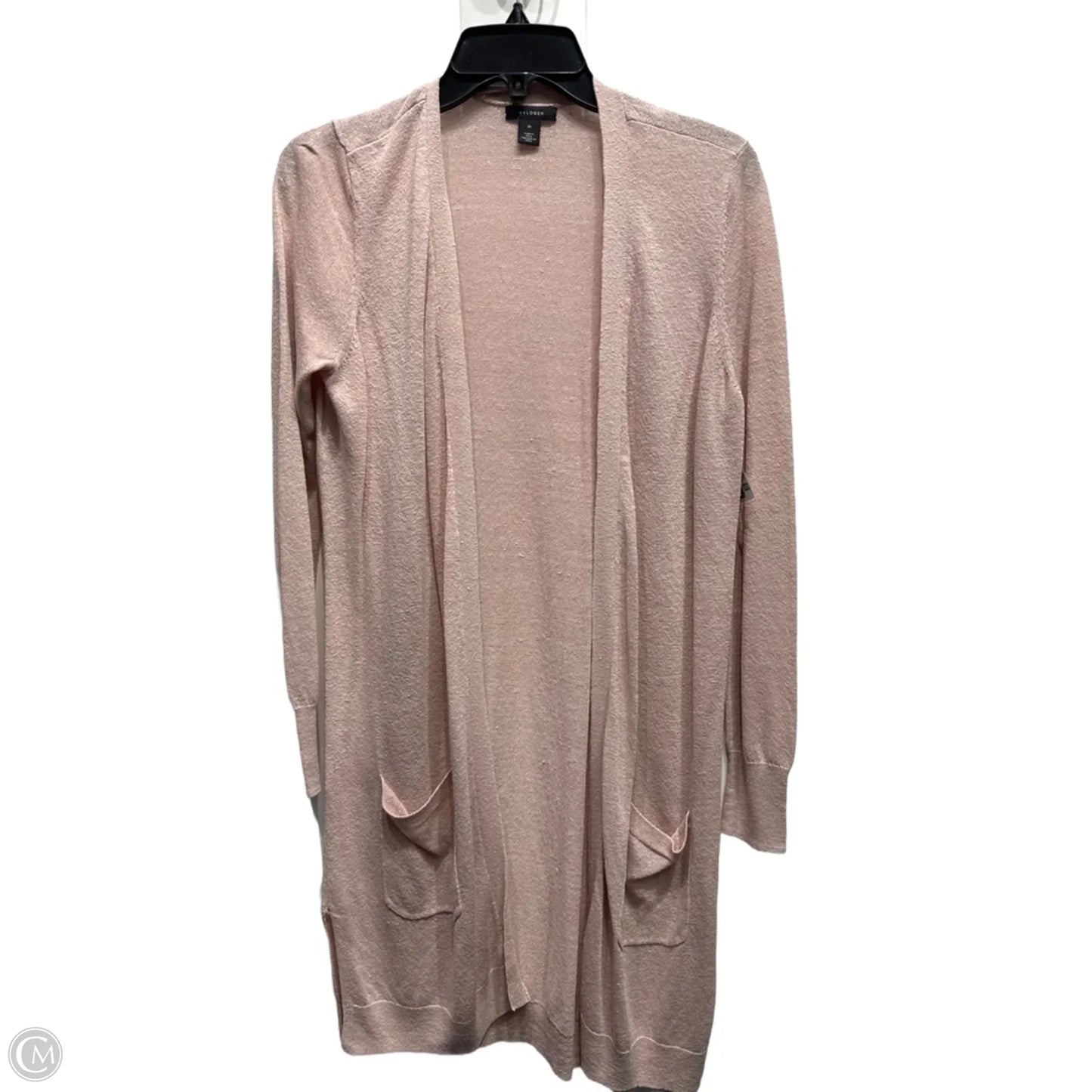 Sweater Cardigan By Halogen In Mauve, Size: M