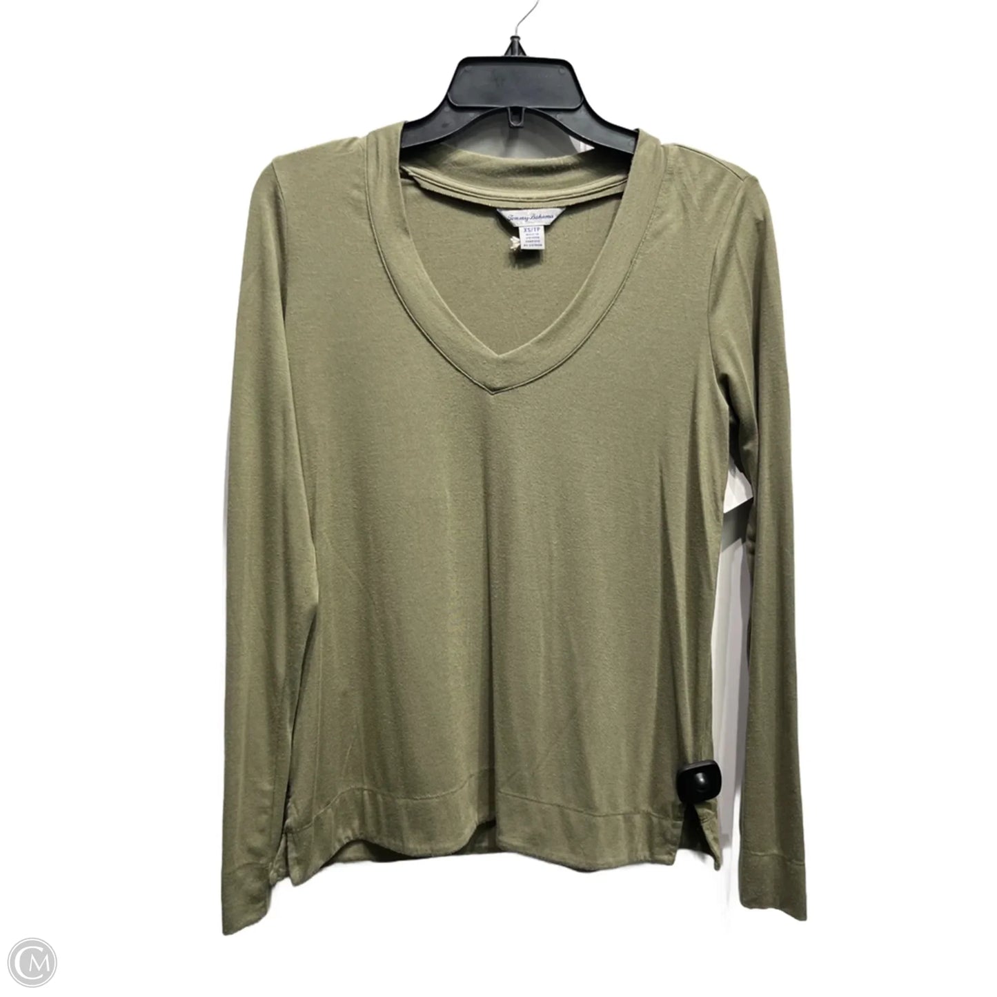 Top Long Sleeve Basic By Tommy Bahama In Green, Size: Xs