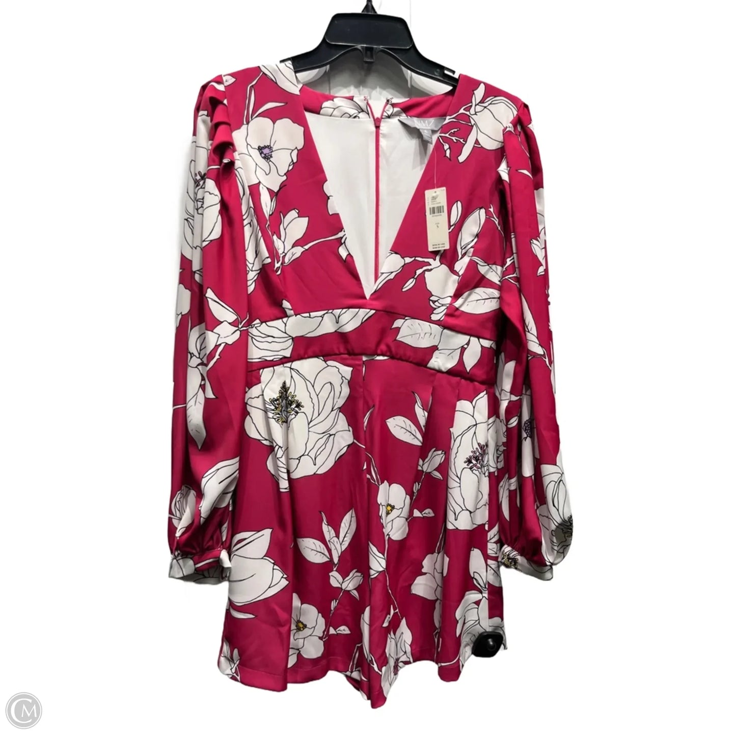 Romper By Anthropologie In Pink & White, Size: S