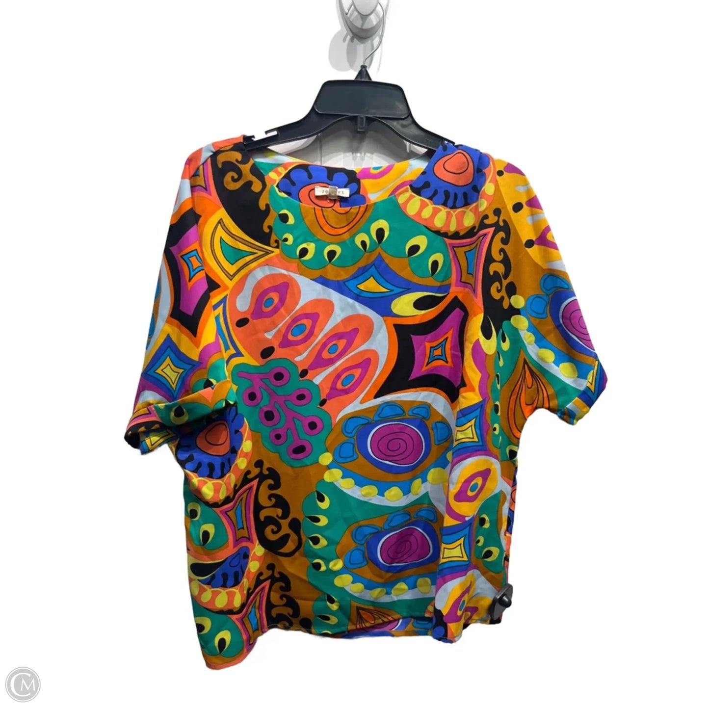 Top Short Sleeve By Jodifl In Black & Orange, Size: M