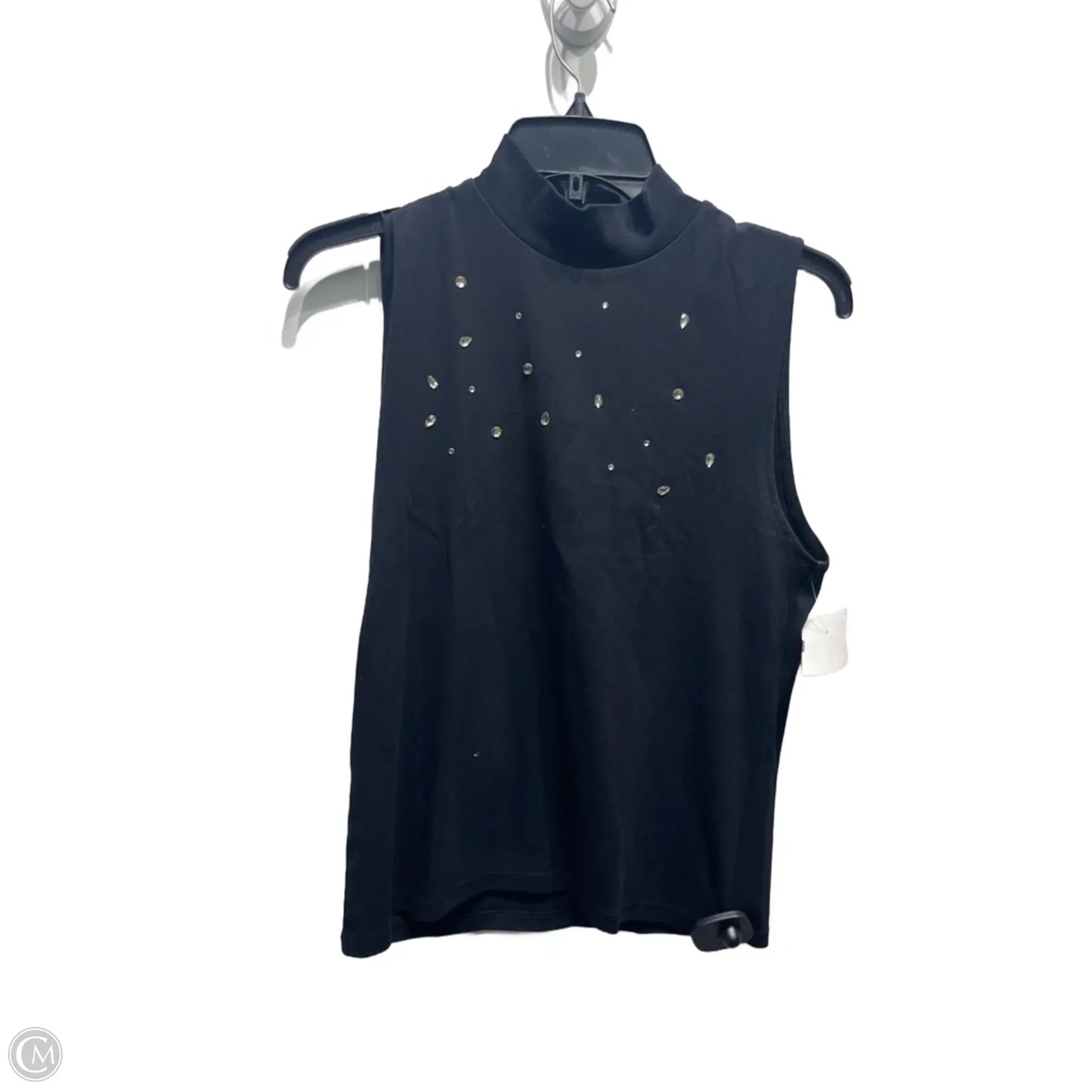 Top Sleeveless By Zara In Black, Size: L