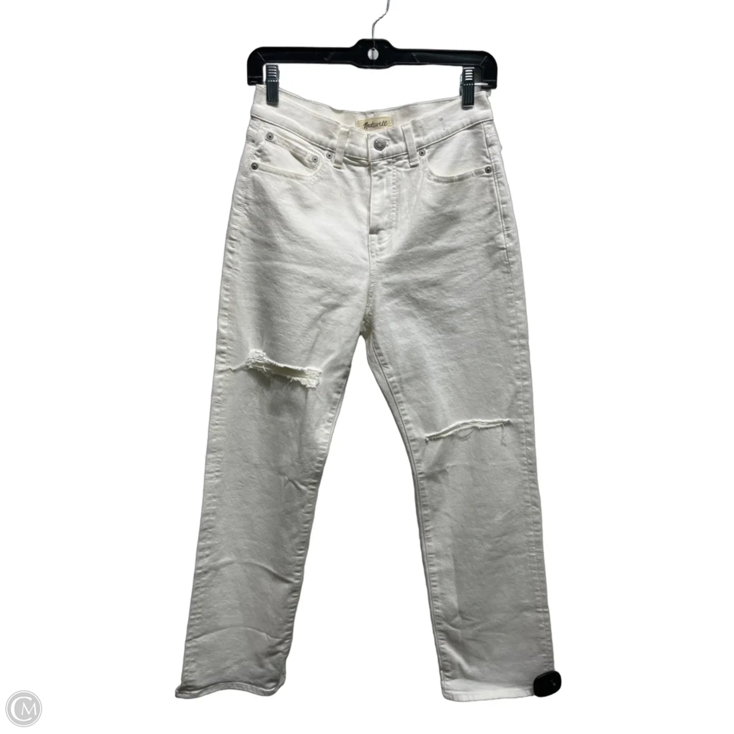 Jeans Straight By Madewell In White, Size: 2