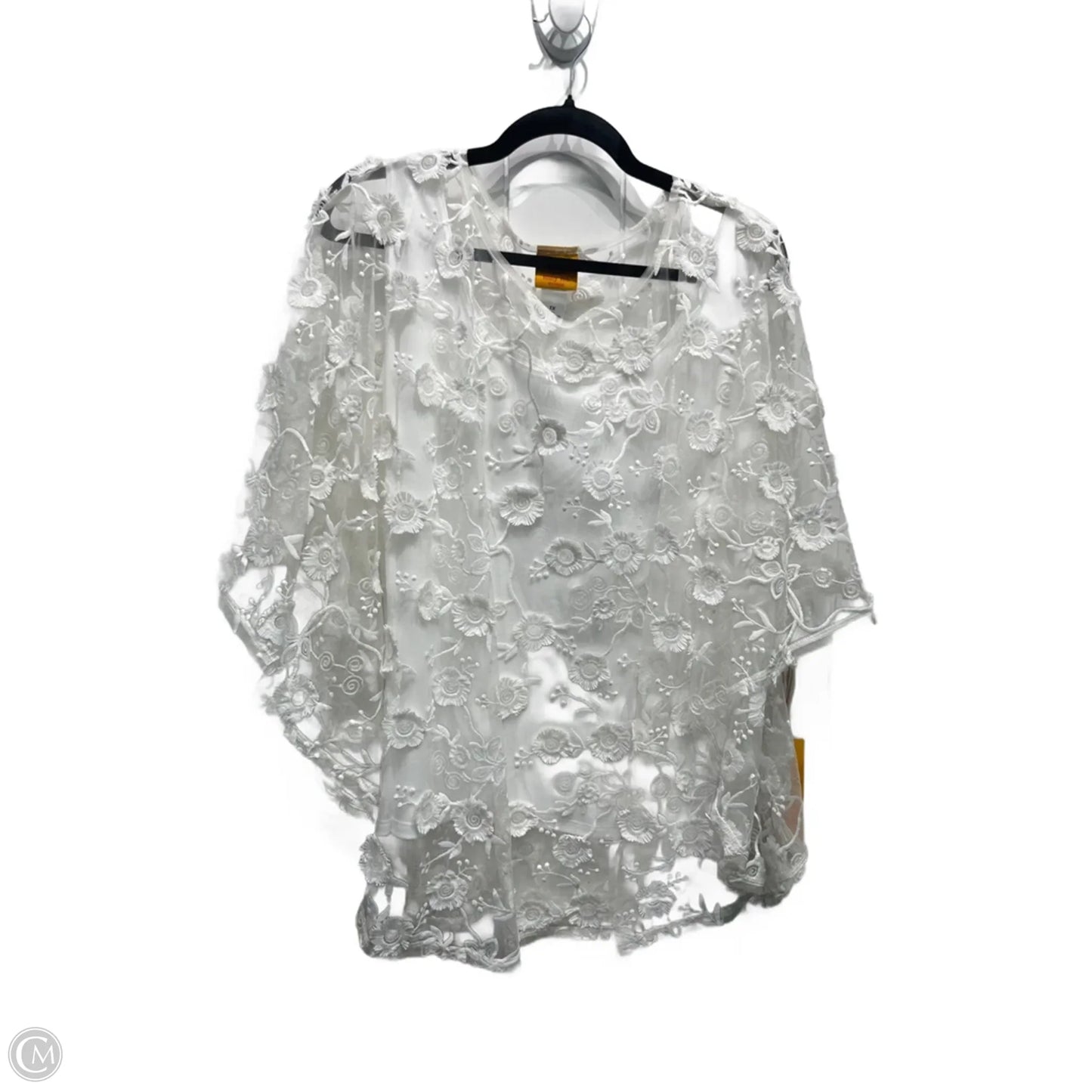 Top 2pc Short Sleeve By Ruby Rd In White, Size: 1x