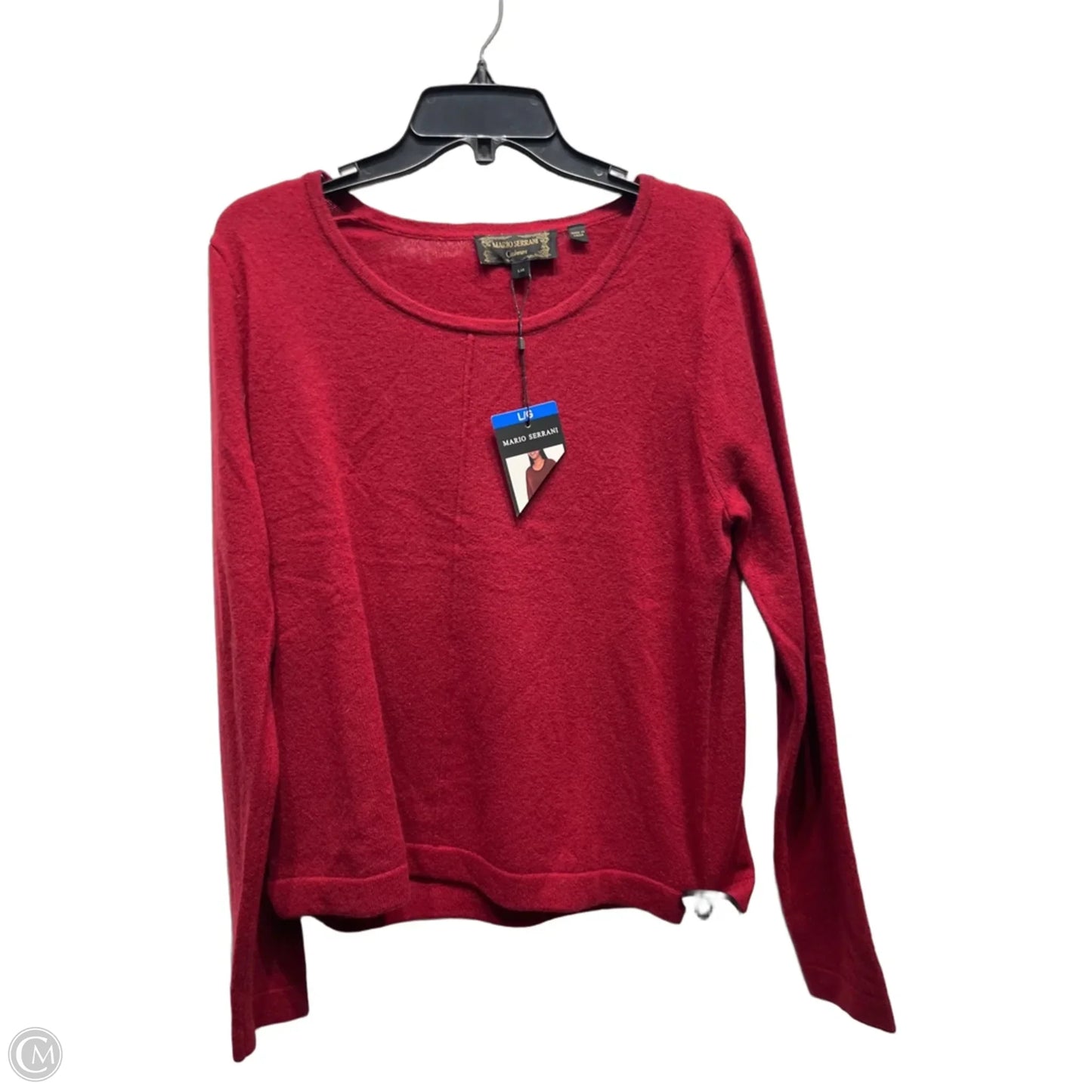 Sweater Cashmere By Mario Serrani In Red, Size: L