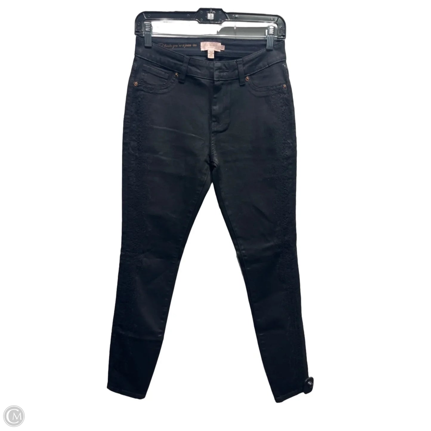 Jeans Skinny By Ted Baker In Black, Size: 4