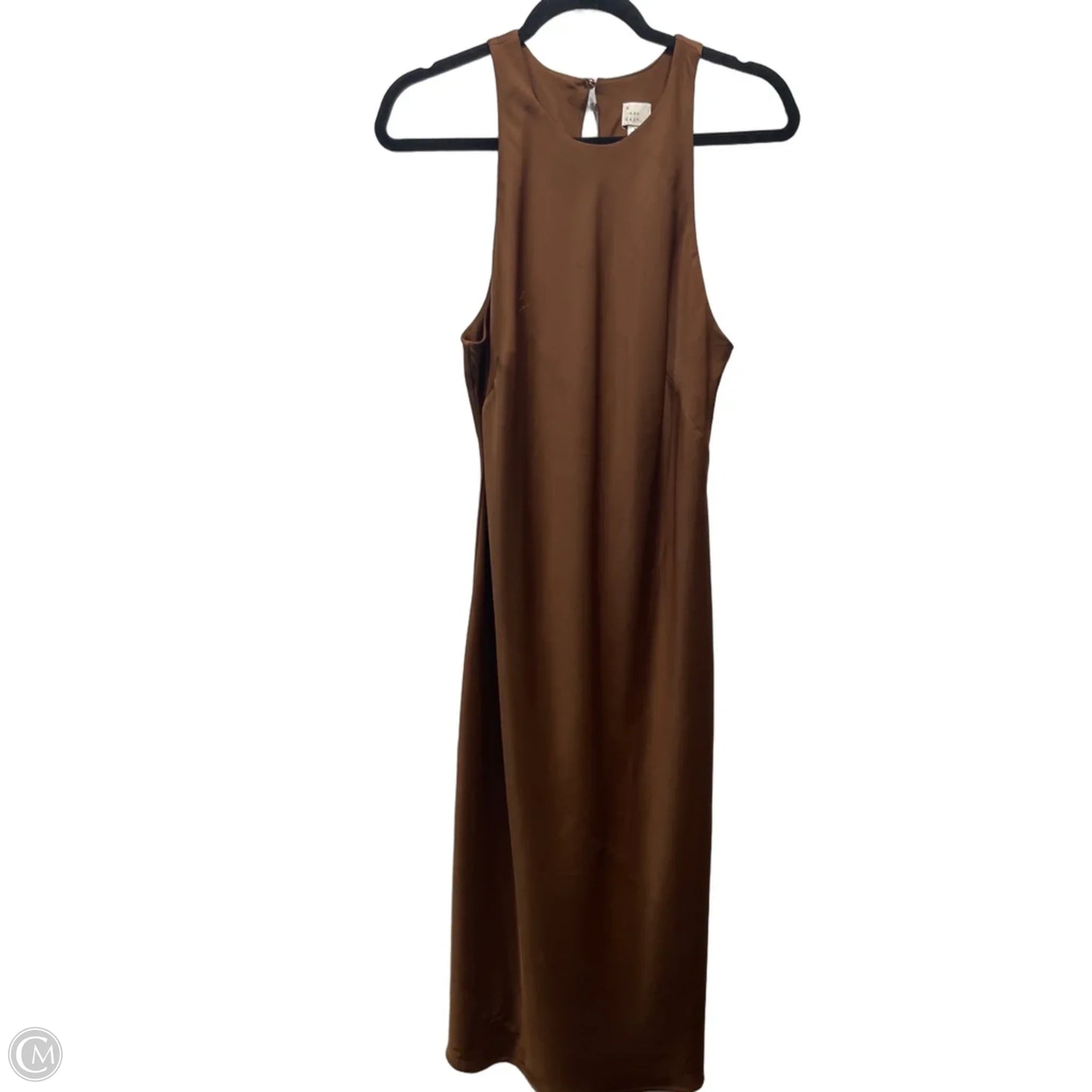 Dress Casual Midi By A New Day In Tan, Size: M