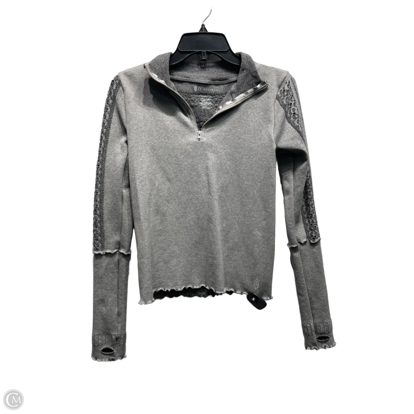 Top Long Sleeve By Free People In Grey, Size: M