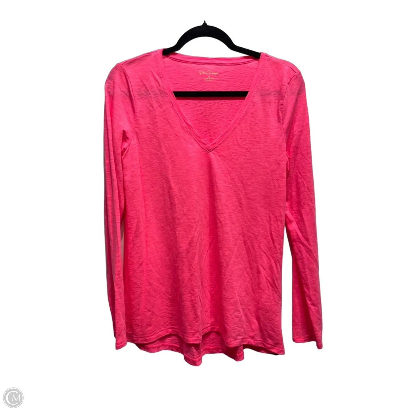 Top Long Sleeve Designer By Lilly Pulitzer In Pink, Size: S