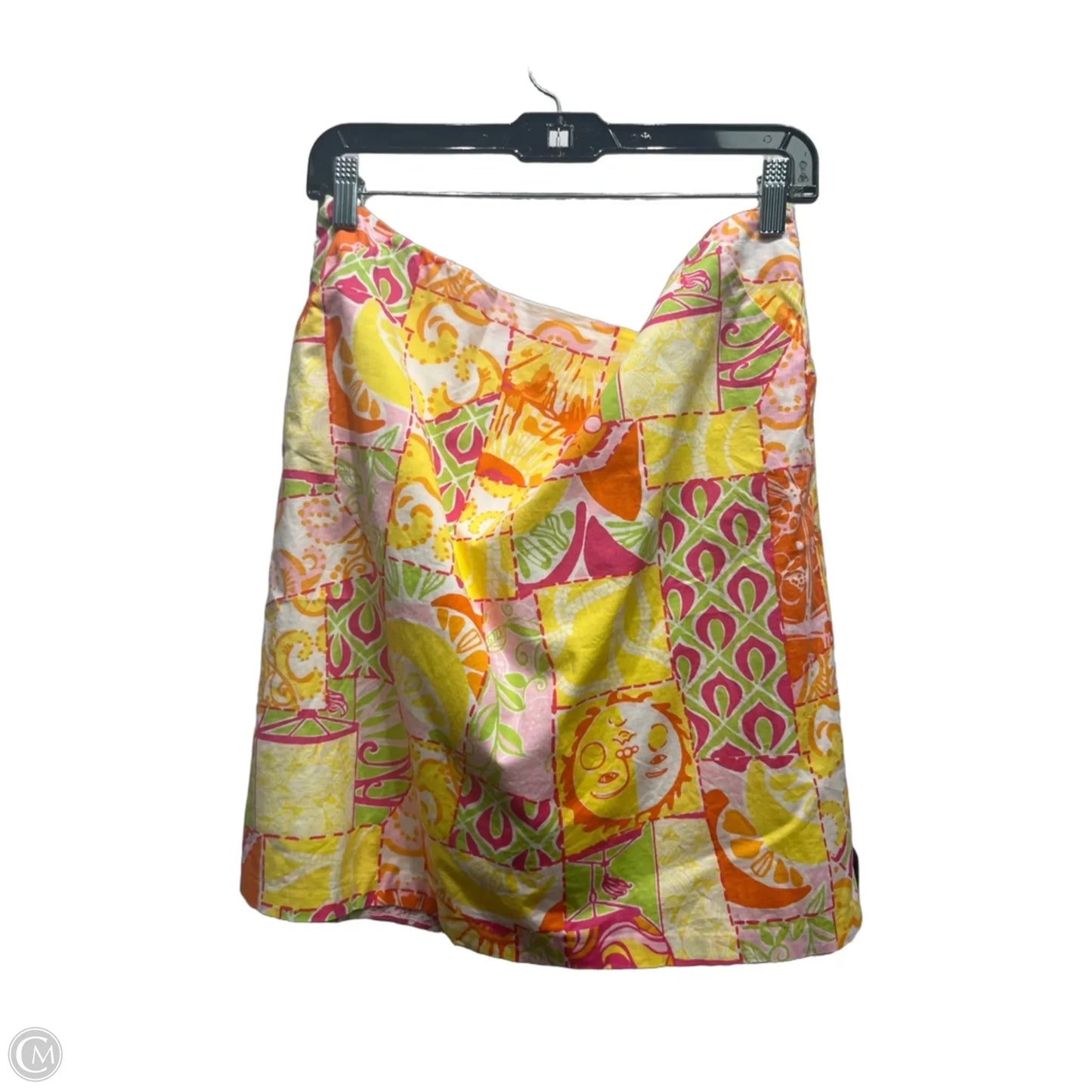 Skirt Designer By Lilly Pulitzer In Pink & Yellow, Size: 10