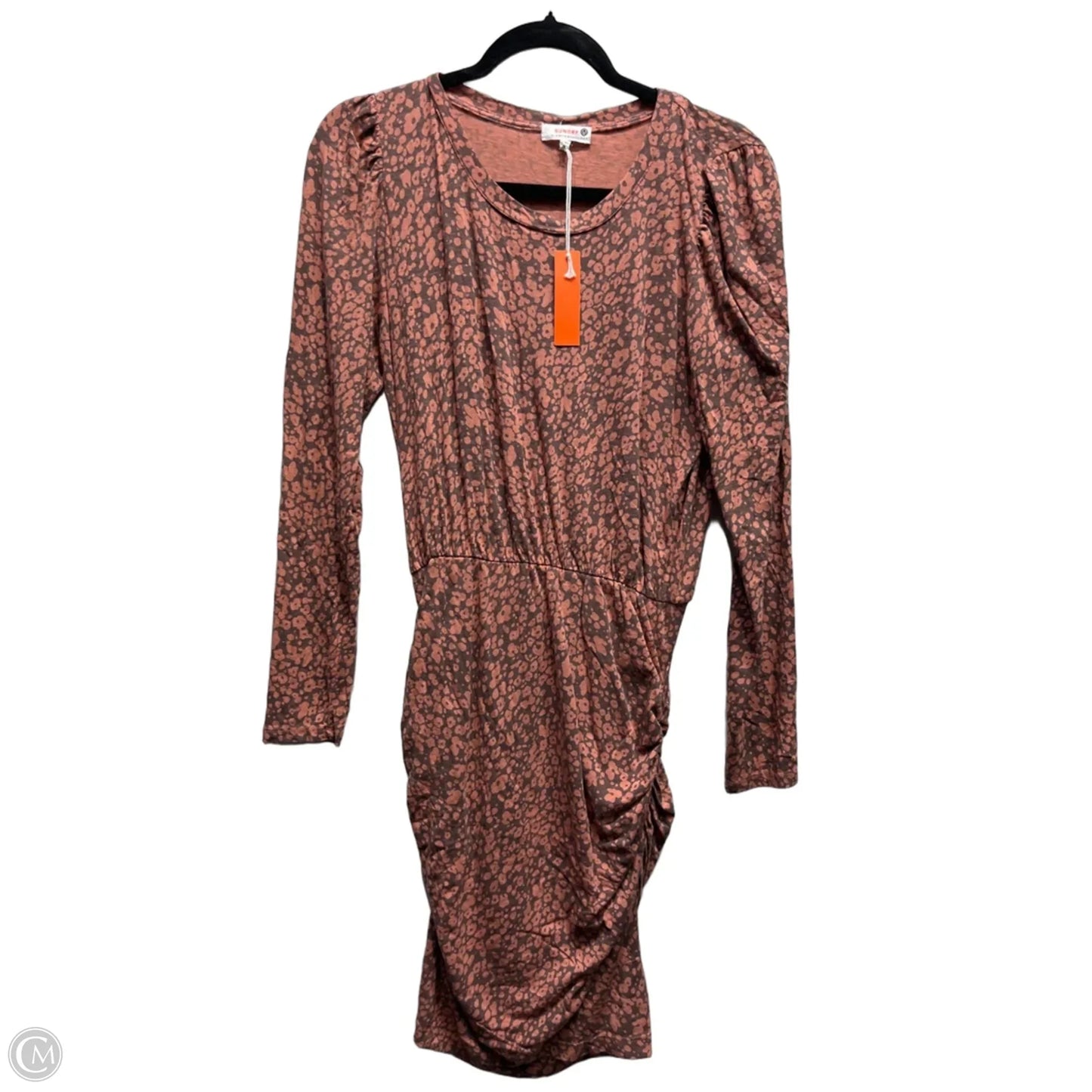 Dress Casual Short By Anthropologie In Peach, Size: M