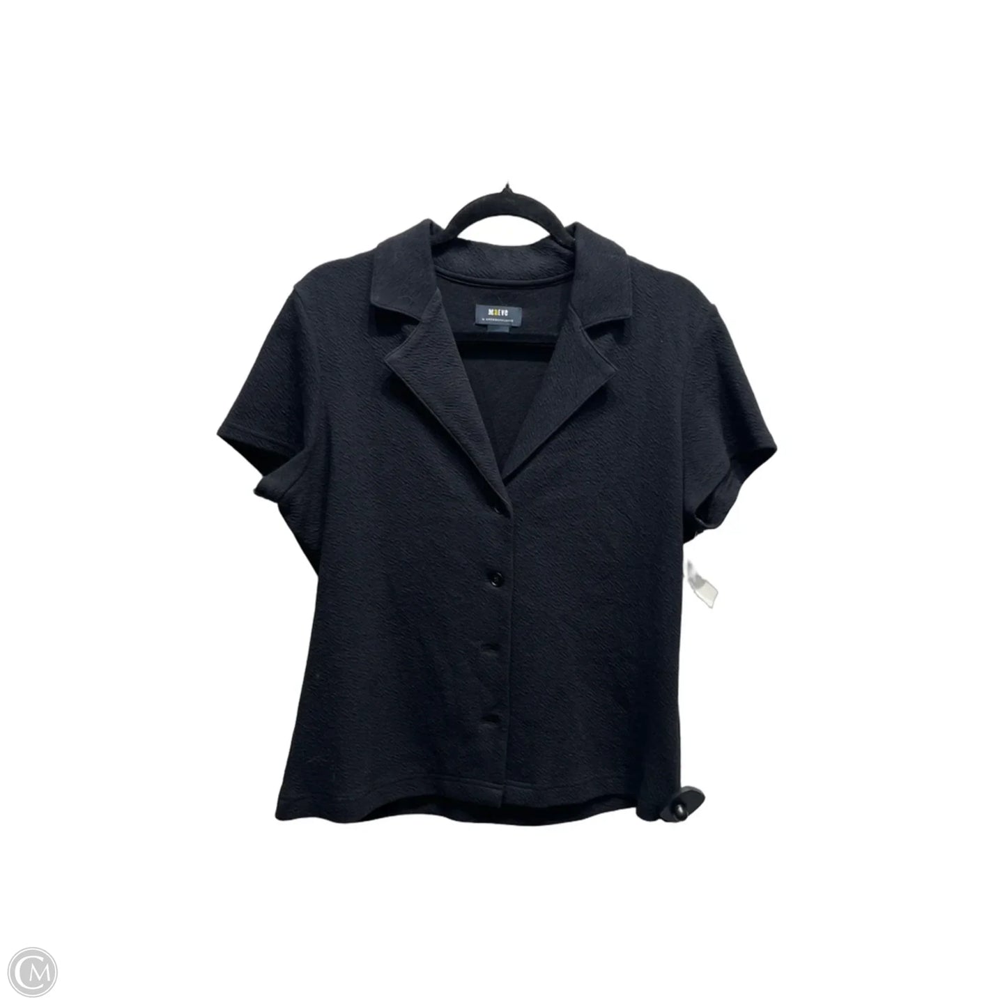 Top Short Sleeve By Maeve In Black, Size: L