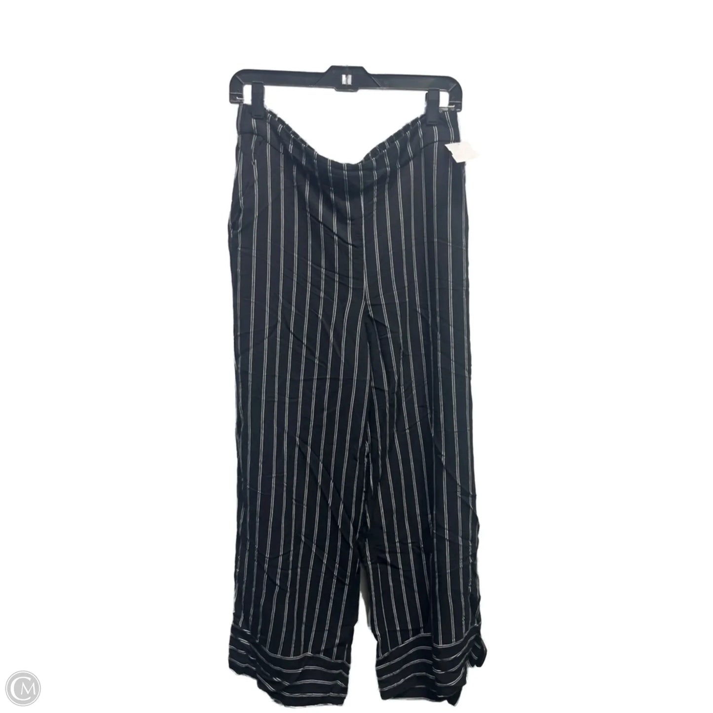 Pants Wide Leg By Loft In Black & White, Size: M