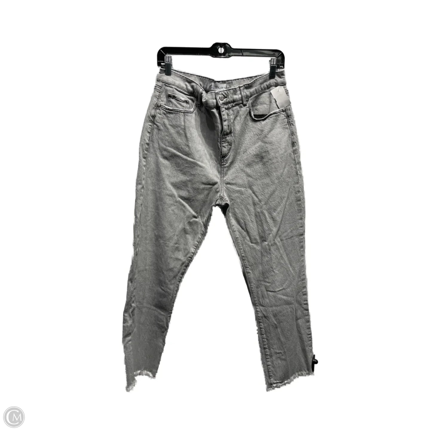 Jeans Straight By Loft In Grey Denim, Size: 10