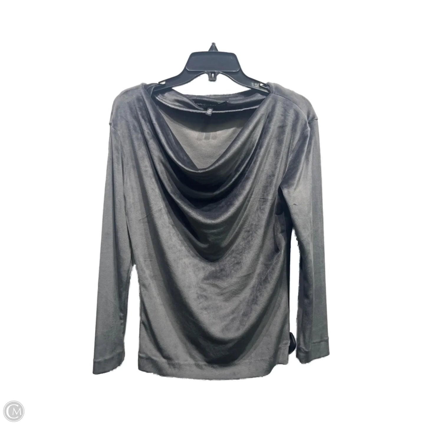 Top Long Sleeve By White House Black Market In Grey, Size: Xs