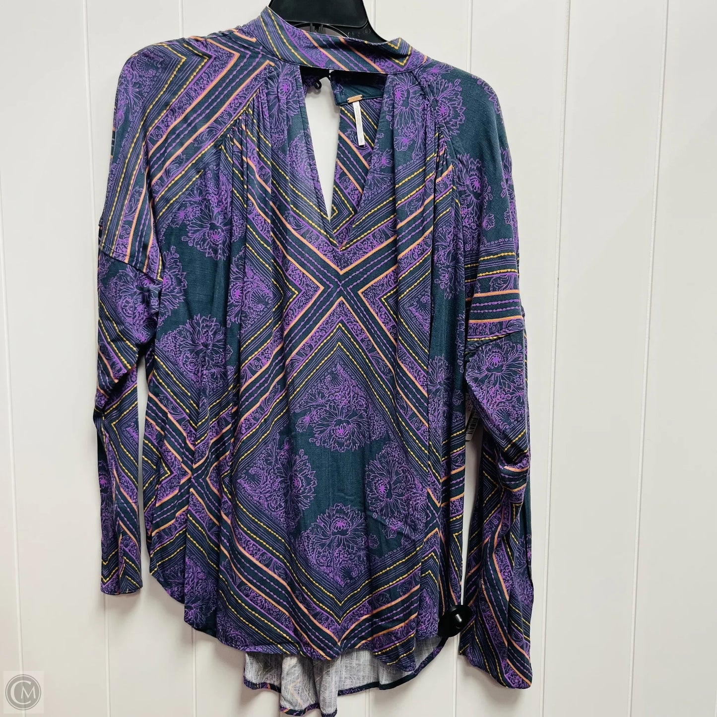 Top Long Sleeve By Free People In Purple, Size: S
