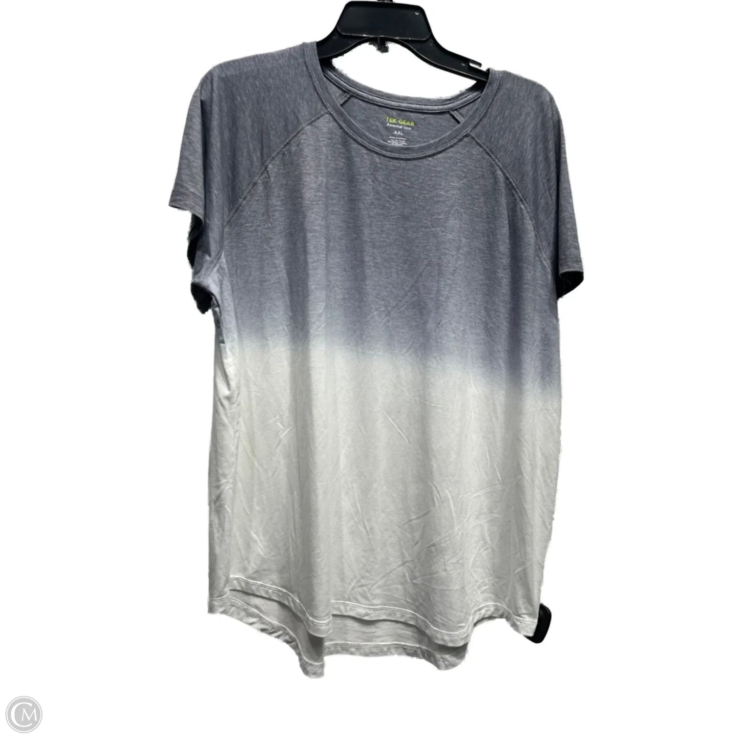 Athletic Top Short Sleeve By Tek Gear In Grey, Size: Xxl