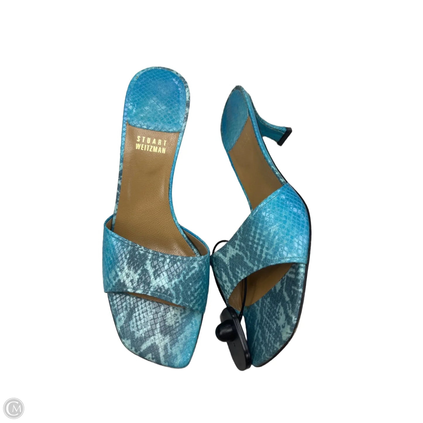 Sandals Designer By Stuart Weitzman In Blue, Size: 9