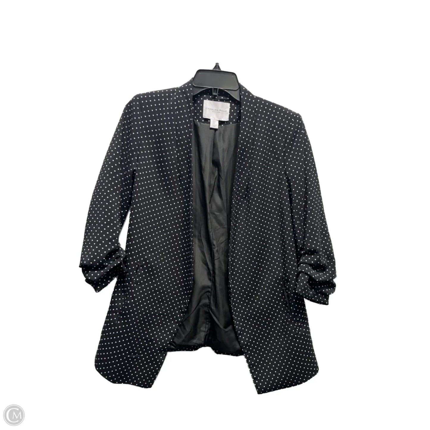 Blazer By Carolina Belle In Black & White, Size: S
