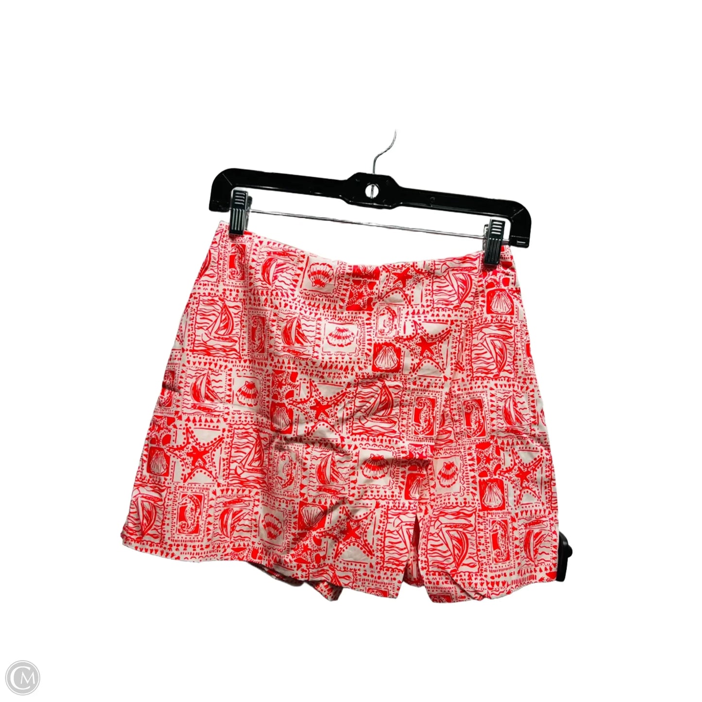 Skort Designer By Lilly Pulitzer In Red & White, Size: Xxs