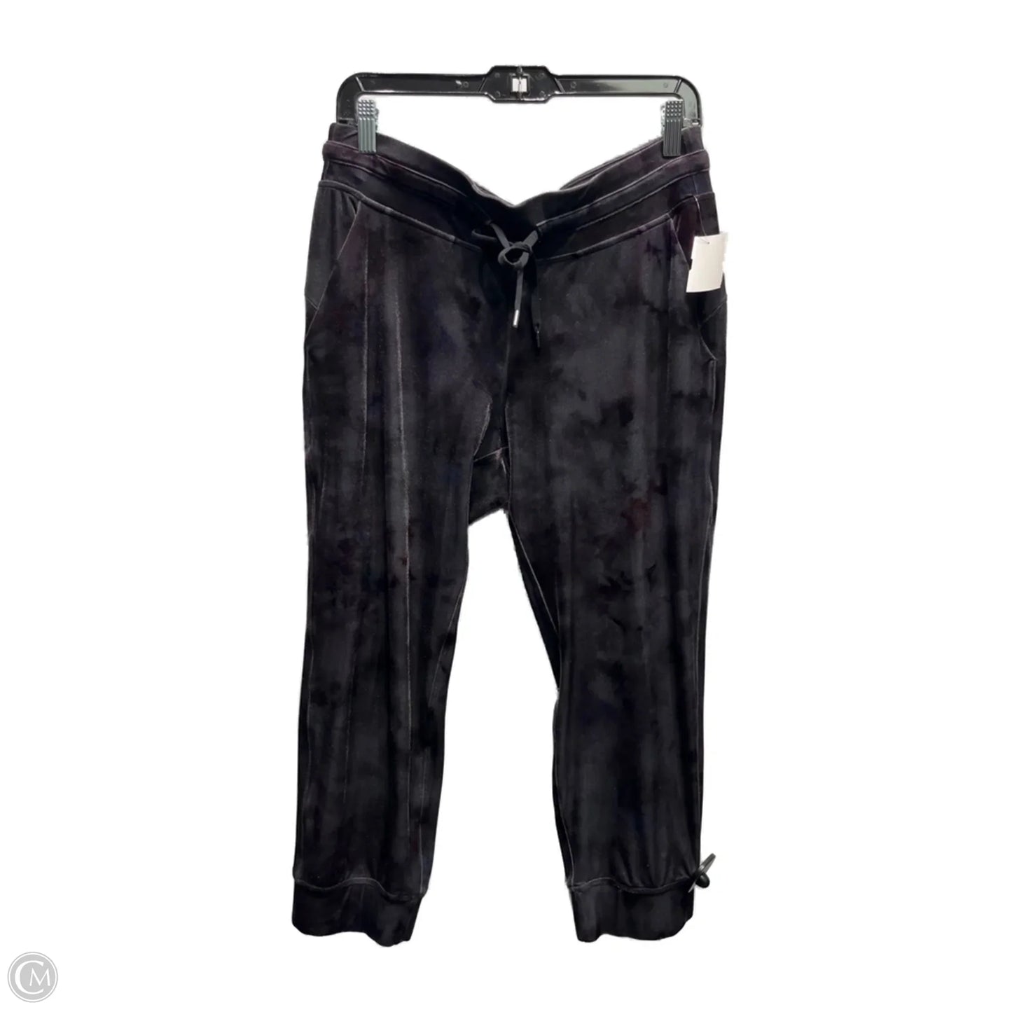 Athletic Pants By Lululemon In Black & Purple, Size: L