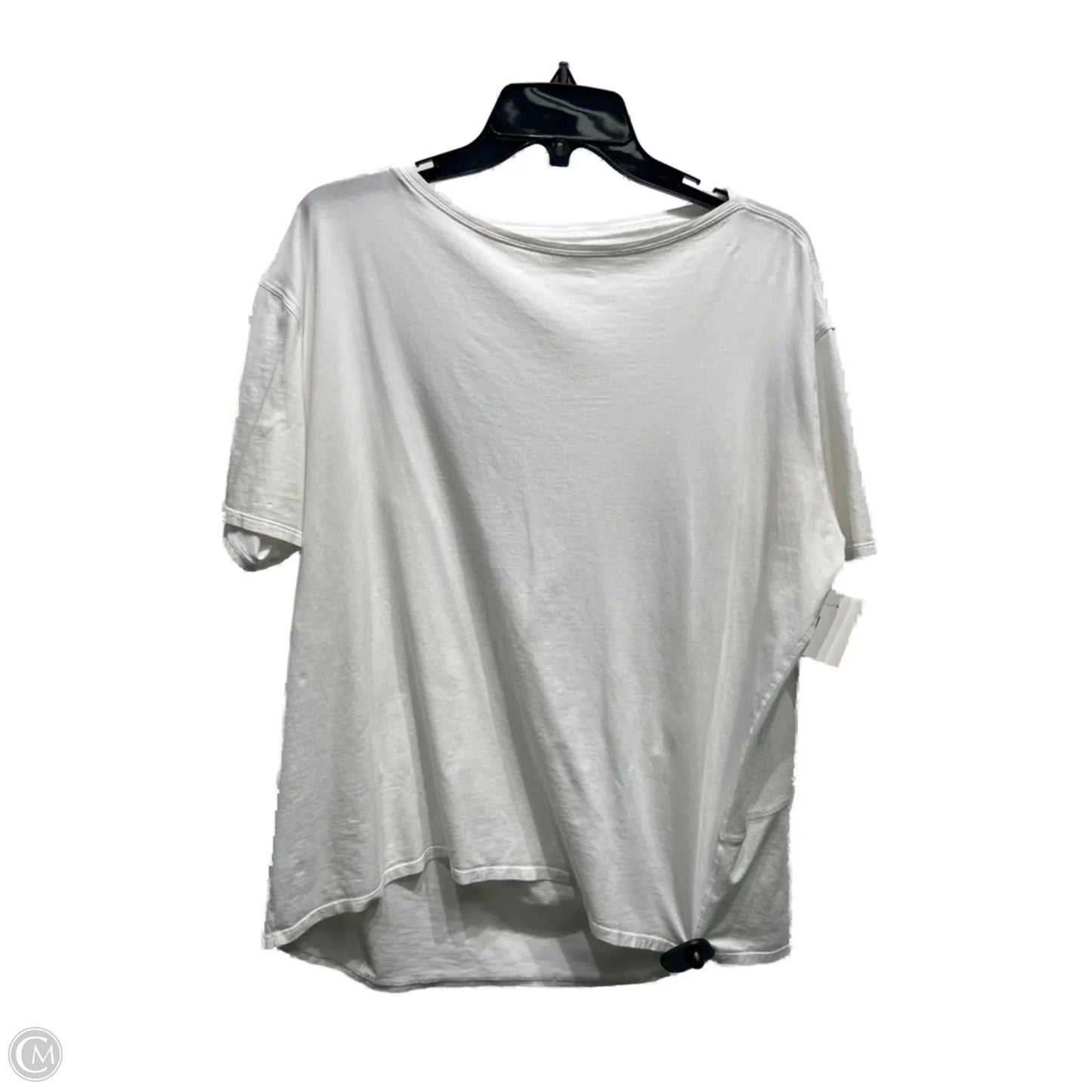 Athletic Top Short Sleeve By Lululemon In White, Size: L