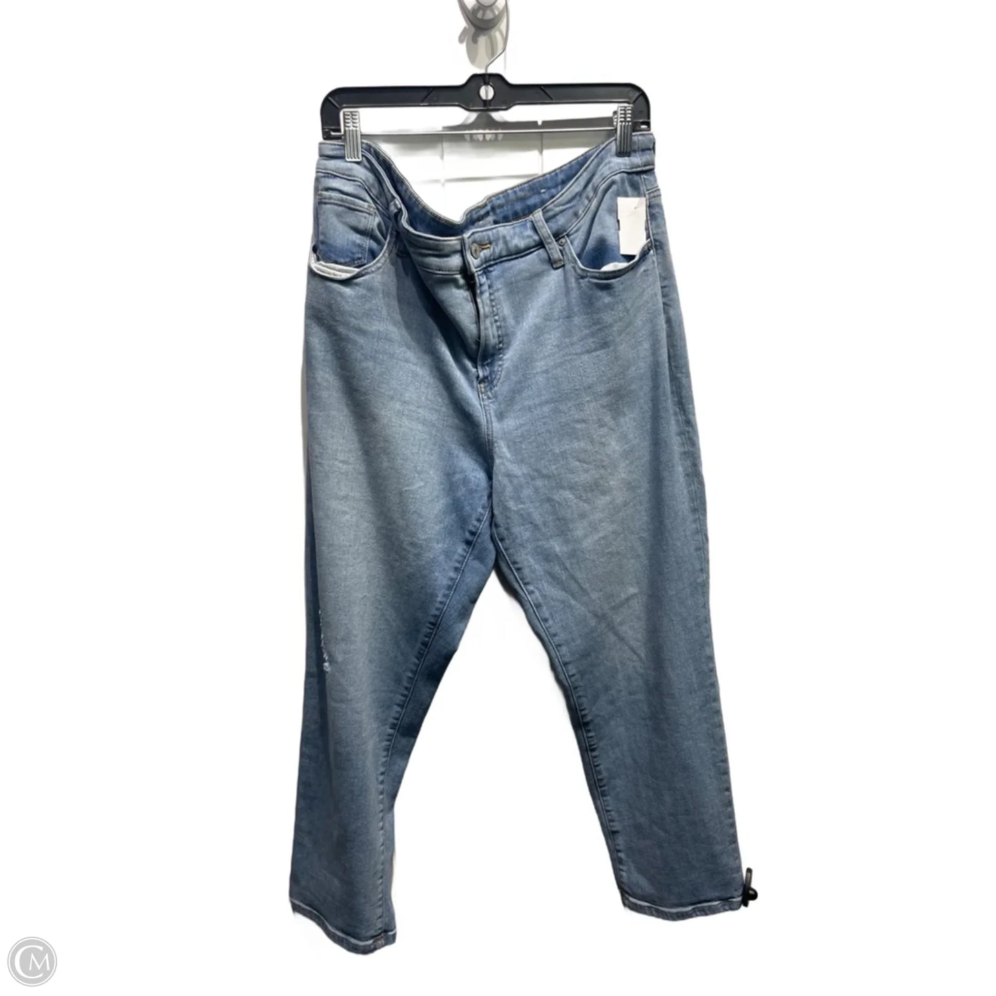 Jeans Cropped By Chicos In Blue Denim, Size: 16