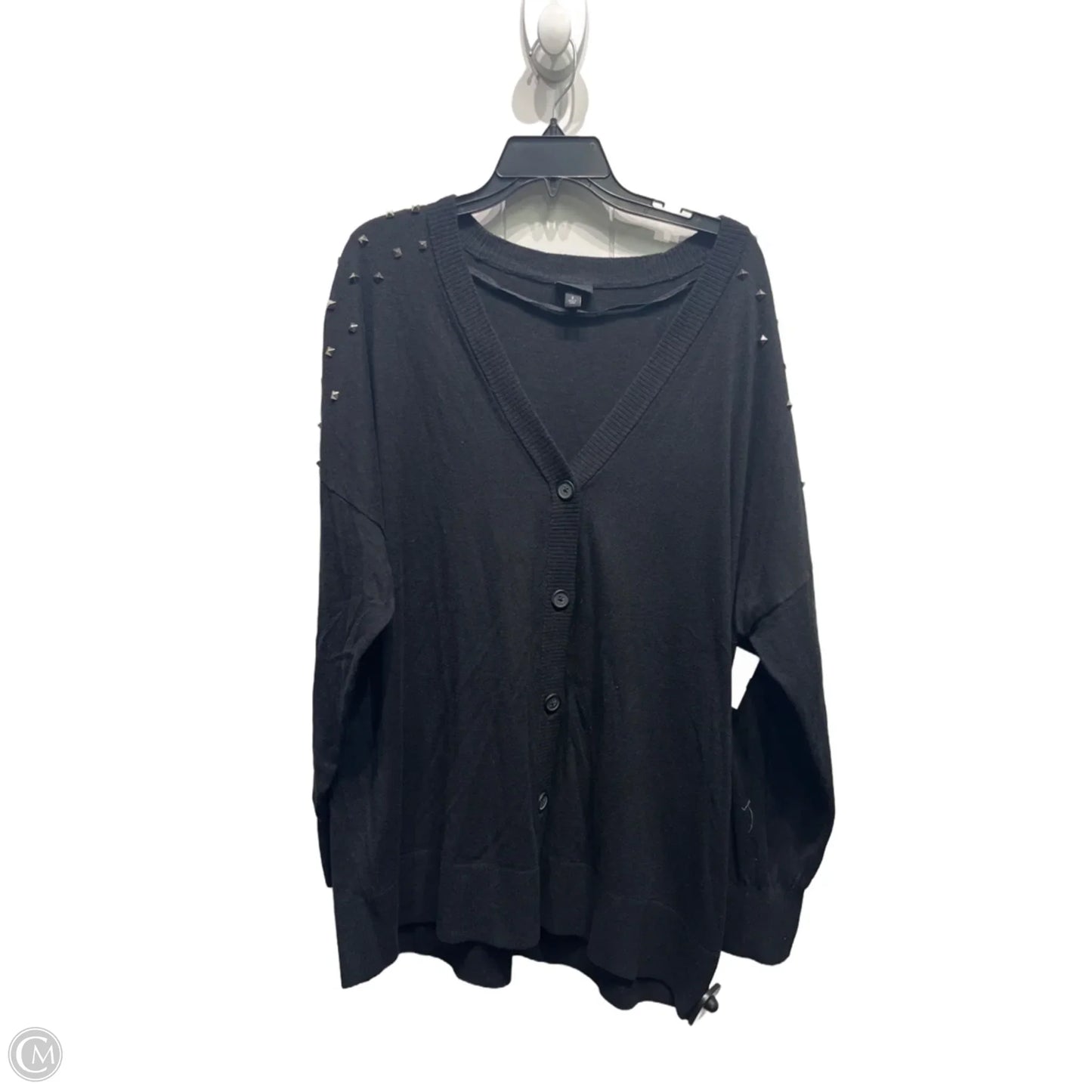 Sweater Cardigan By Torrid In Black, Size: 2x