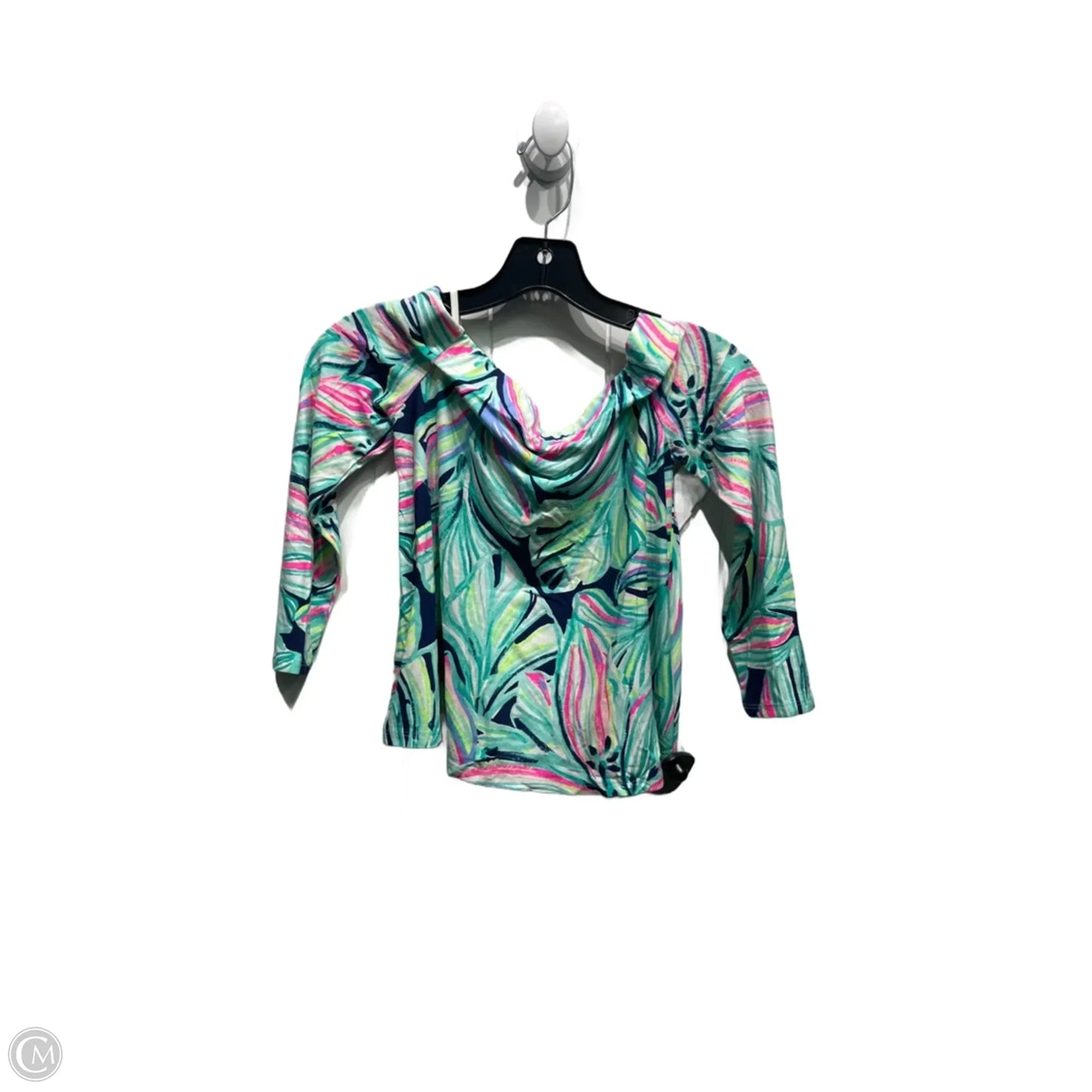 Top Long Sleeve Designer By Lilly Pulitzer In Blue & Green, Size: Xxs