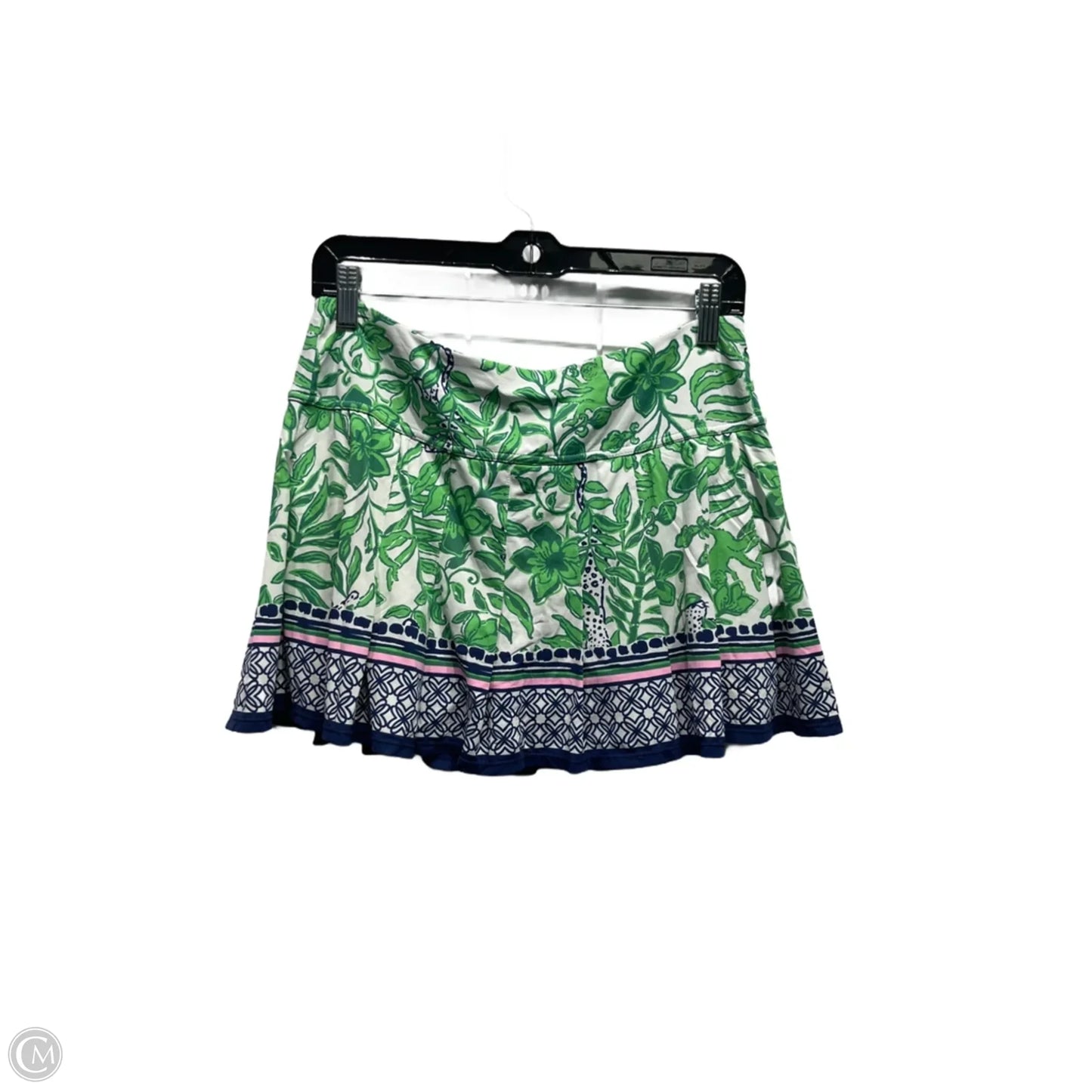 Skort Designer By Lilly Pulitzer In Blue & Green, Size: M
