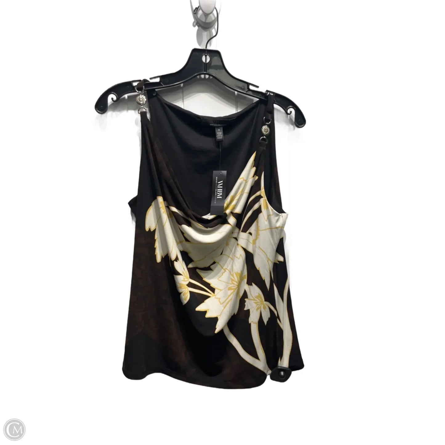 Top Sleeveless By White House Black Market In Black & Yellow, Size: S