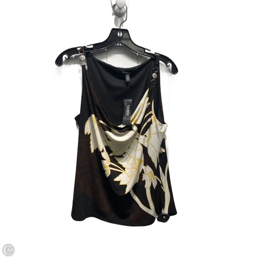Top Sleeveless By White House Black Market In Black & Yellow, Size: S