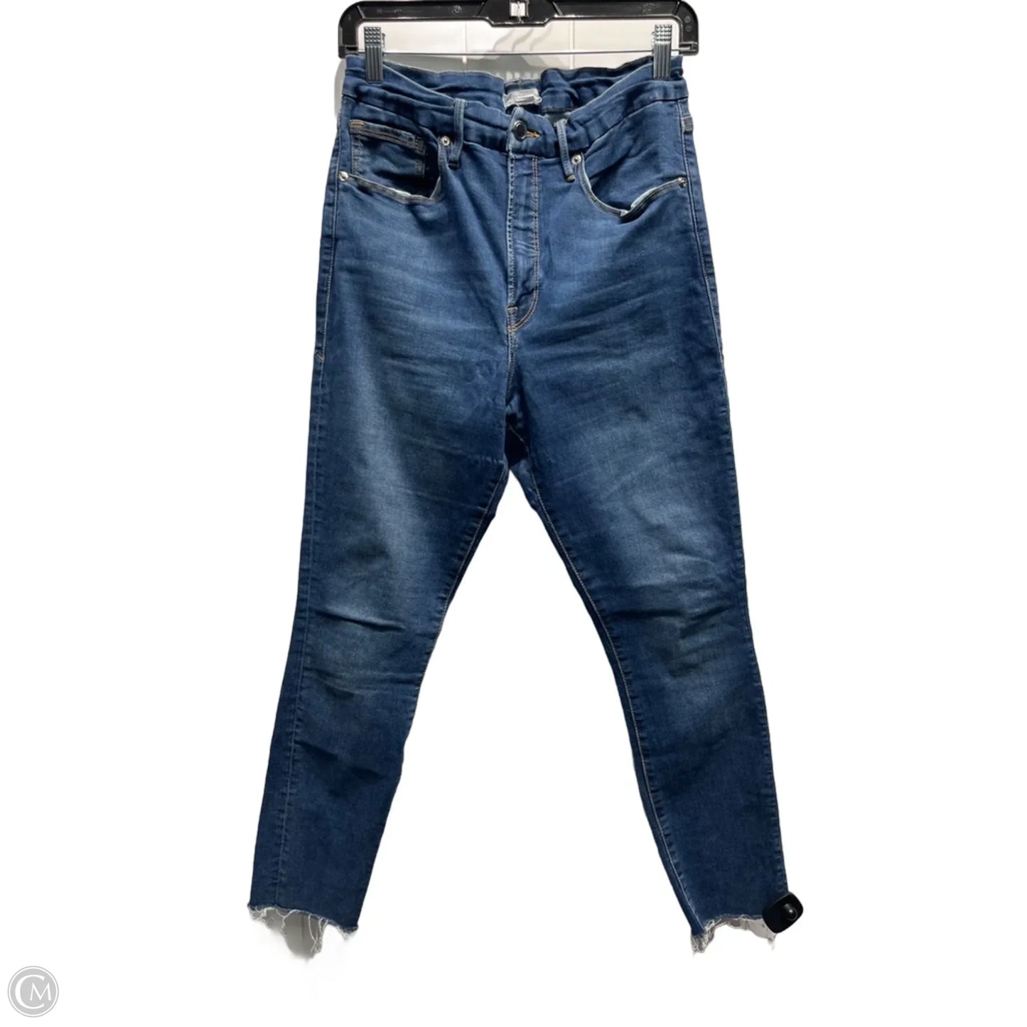 Jeans Skinny By Good American In Blue Denim, Size: 14