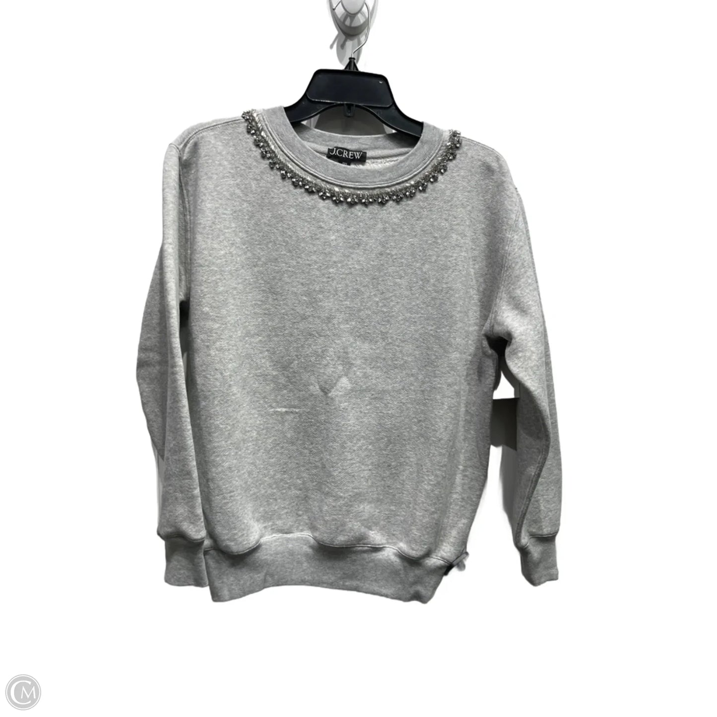 Sweatshirt Crewneck By J. Crew In Grey, Size: Xxs