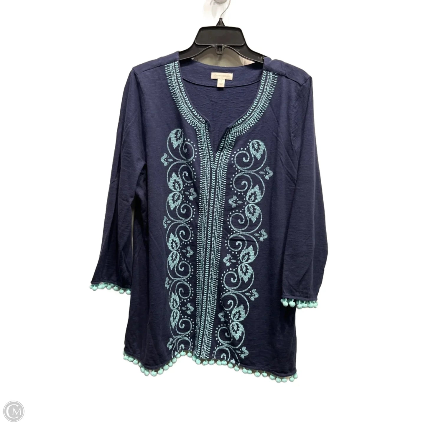 Top Long Sleeve By Charter Club In Blue, Size: Xl