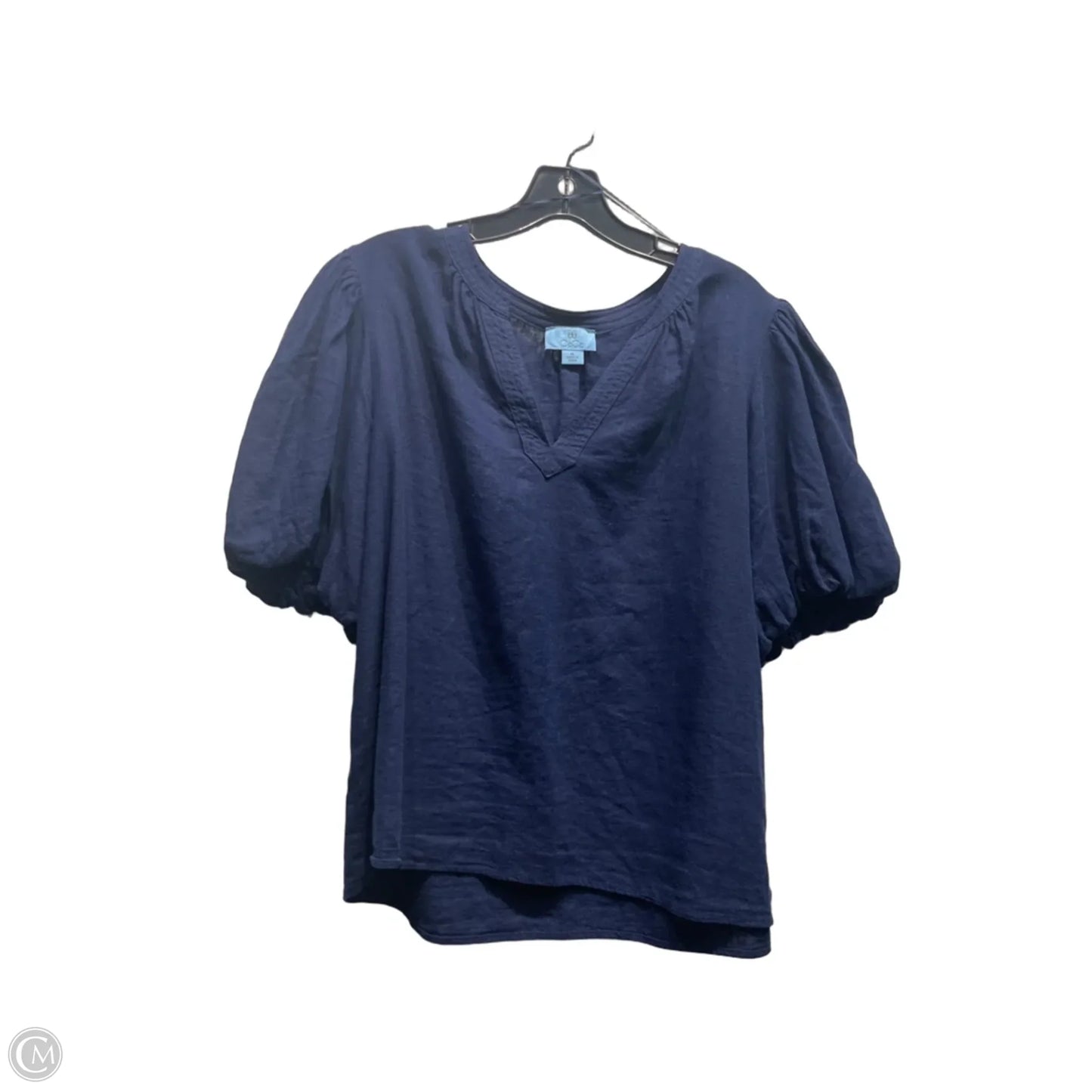 Top Short Sleeve By Cece In Navy, Size: Xl