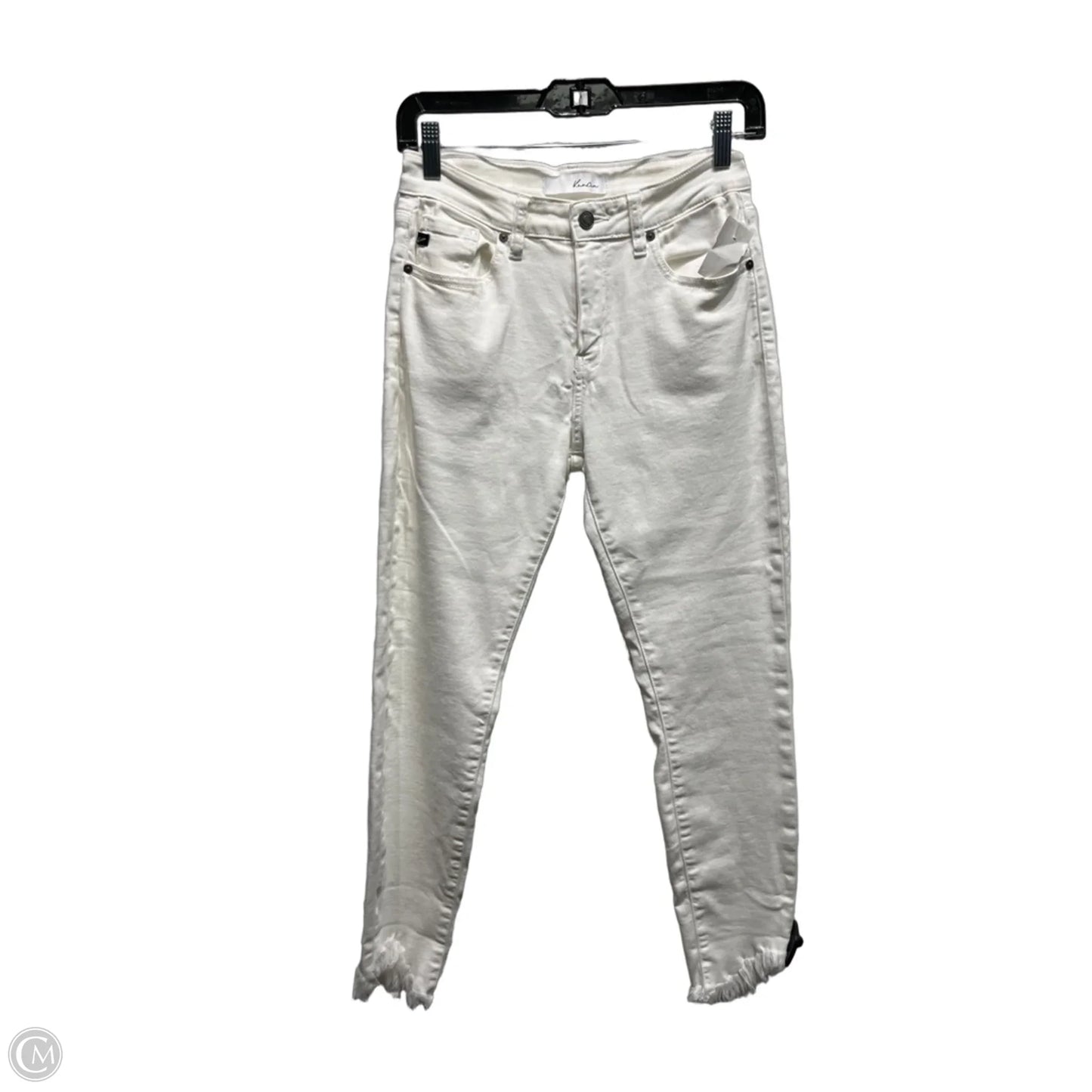 Jeans Straight By Kancan In White Denim, Size: 4