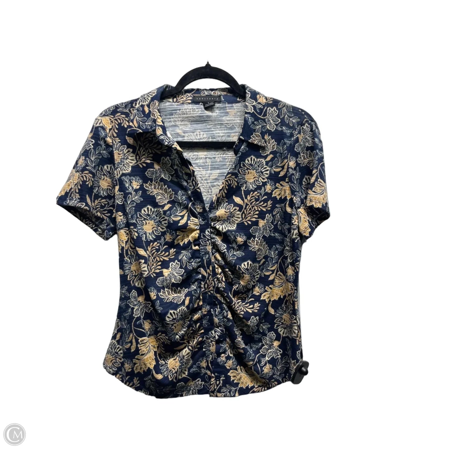 Top Short Sleeve By Sanctuary In Blue & Orange, Size: L