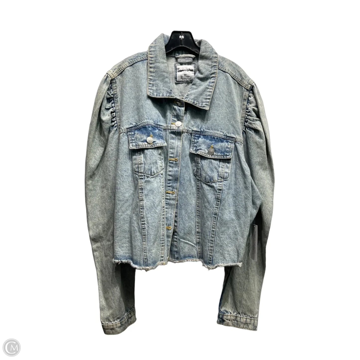 Jacket Denim By highway jeans In Blue Denim, Size: 3x