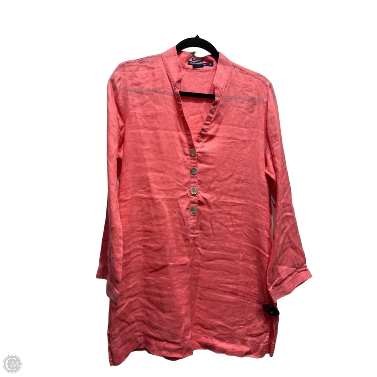 Tunic Long Sleeve By ISLAND COMPANY In Coral, Size: S