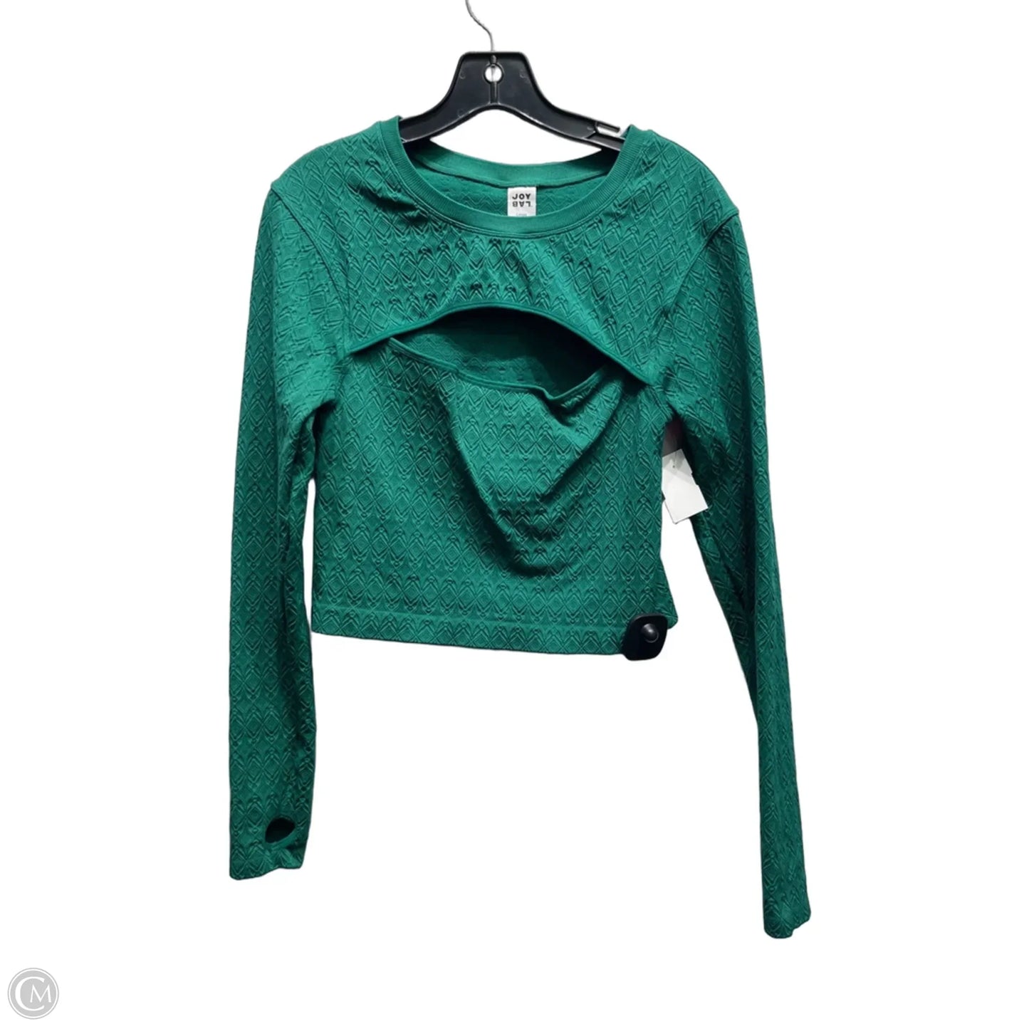 Athletic Top Long Sleeve Crewneck By Joy Lab In Green, Size: L