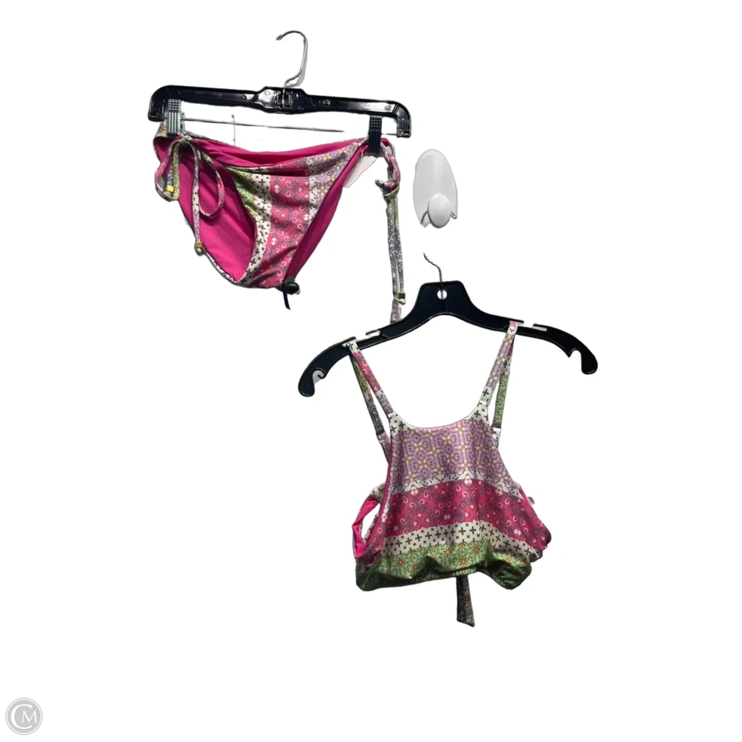 Swimsuit 2pc By becca In Green & Pink, Size: M
