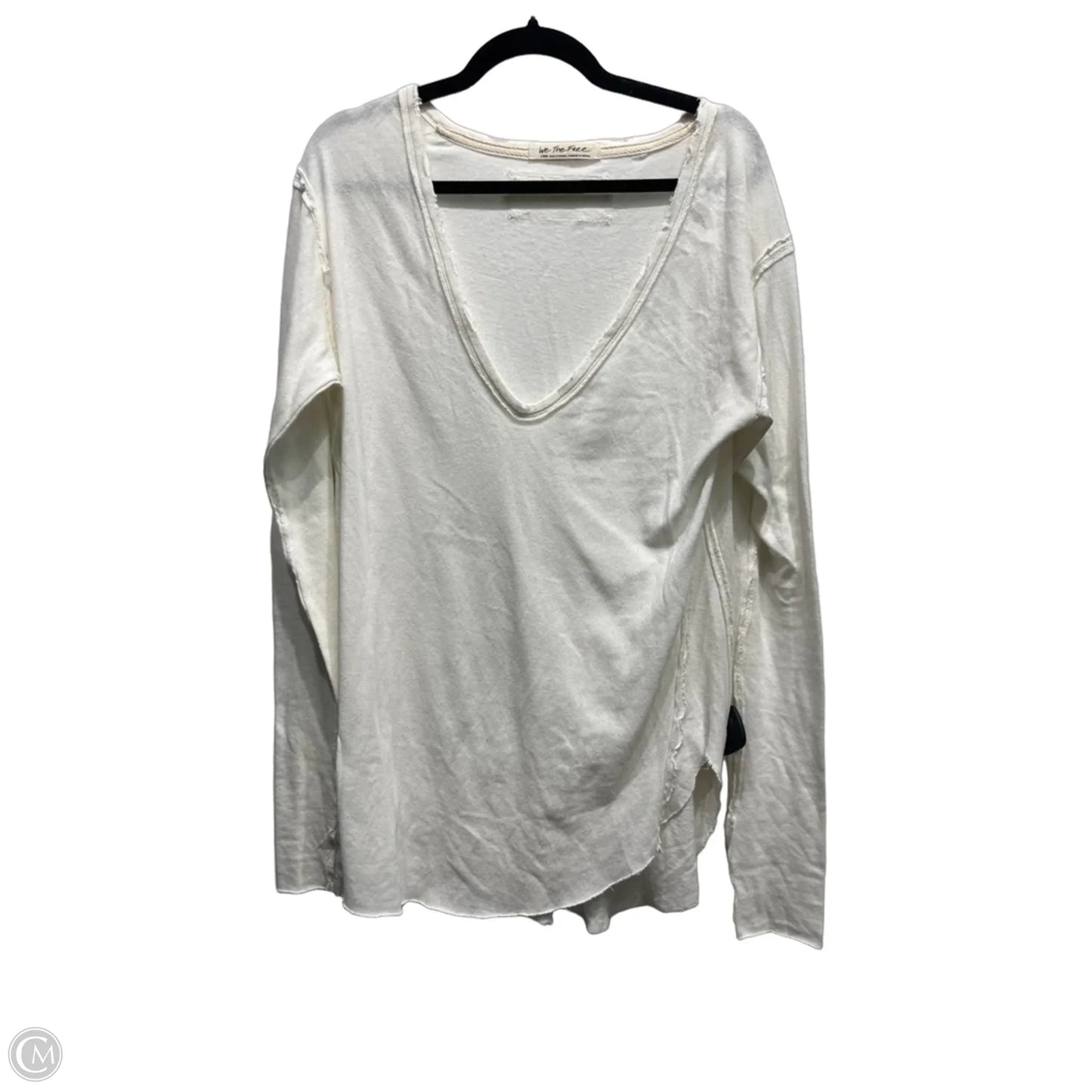 Top Long Sleeve By We The Free In Cream, Size: L