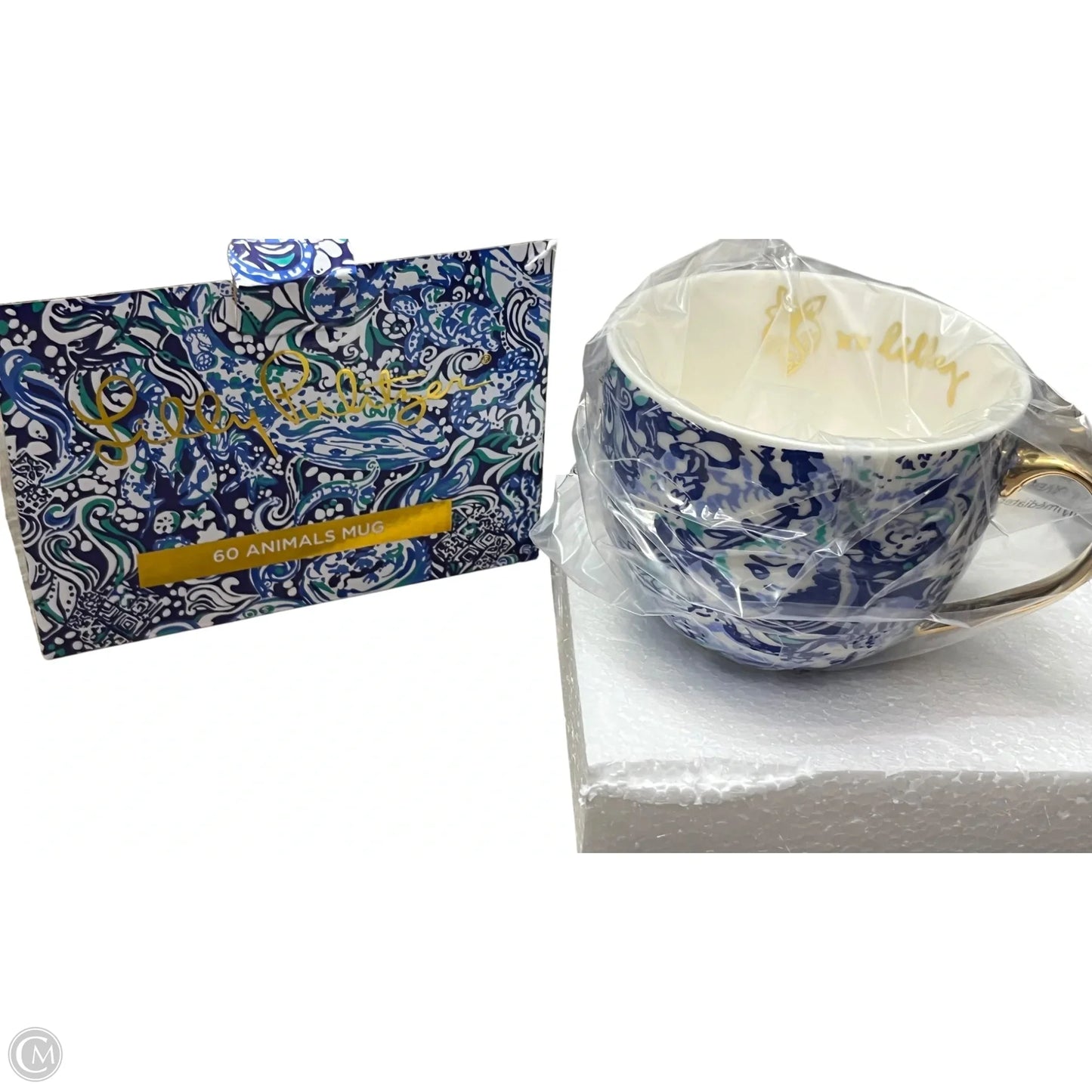 COFFEE MUG Designer Label By Lilly Pulitzer, Size:
