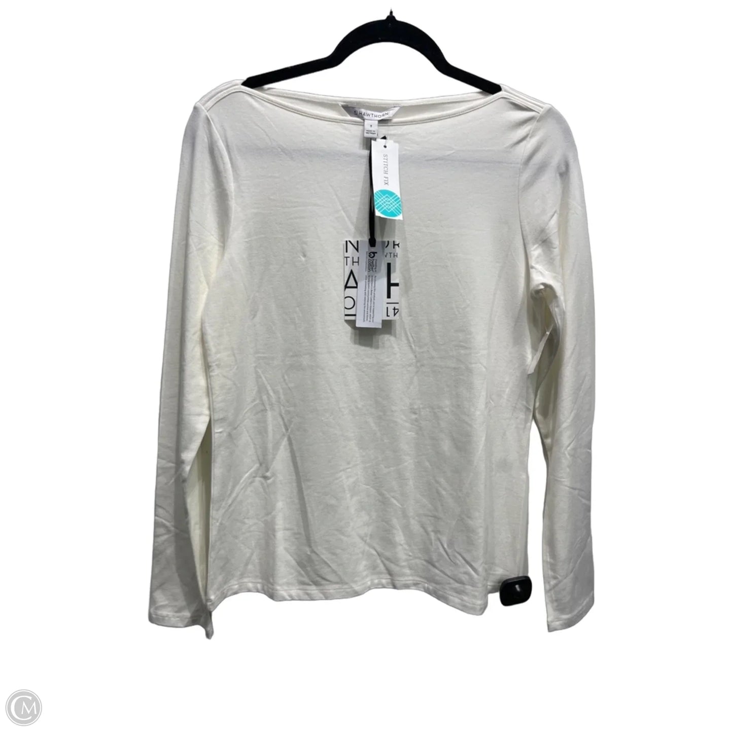 Top Long Sleeve By 41 Hawthorn In Cream, Size: S