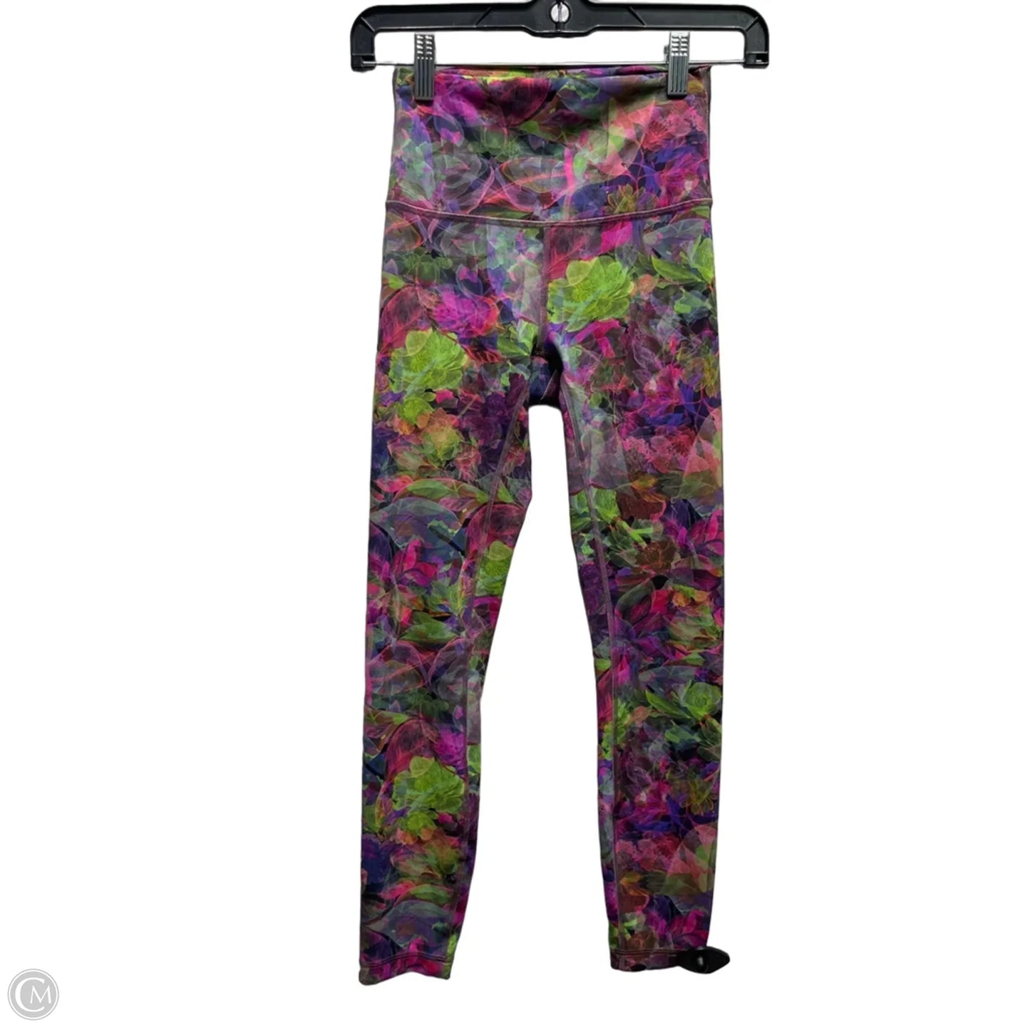 Athletic Leggings By Lululemon In Pink & Purple, Size: 4