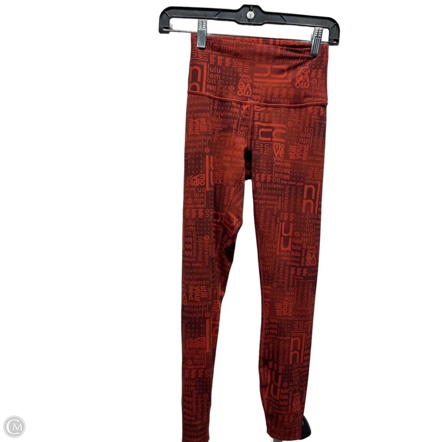 Athletic Leggings By Lululemon In Red, Size: 4