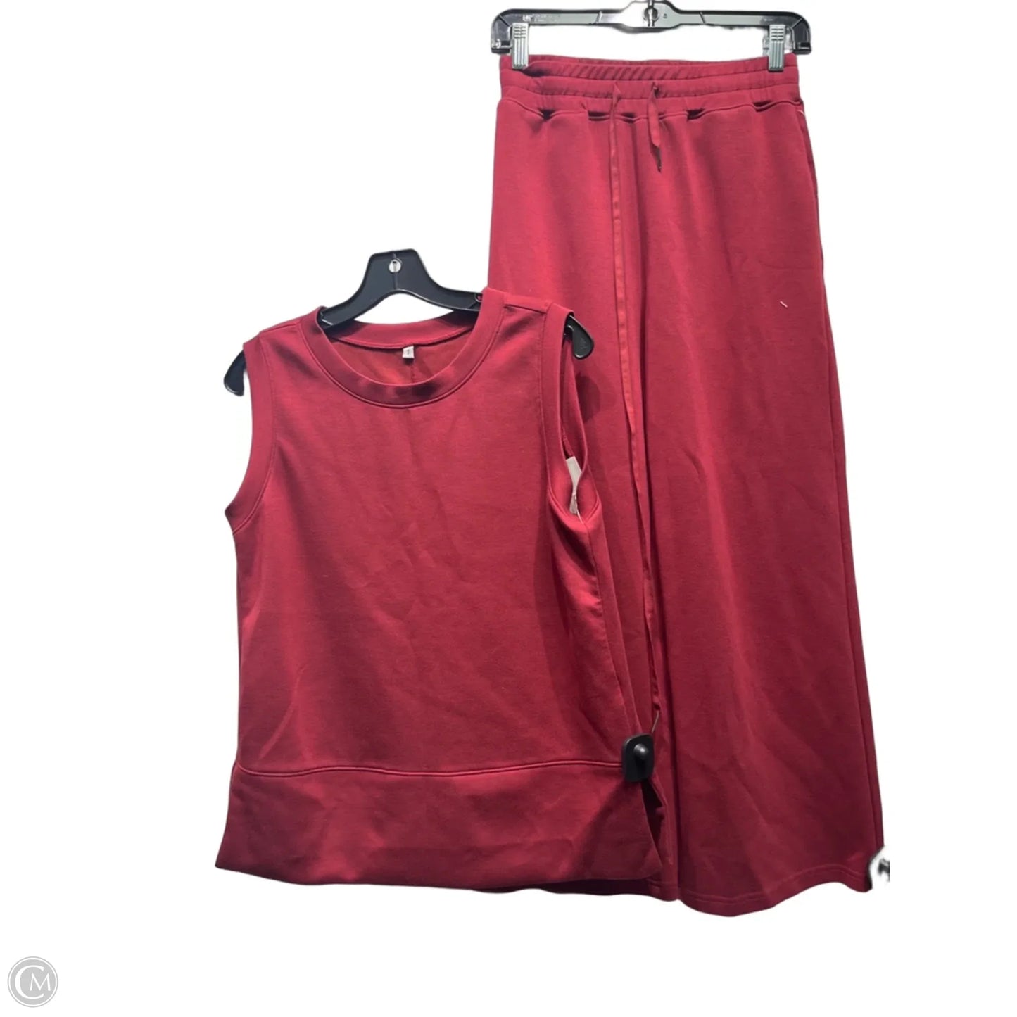 Pants Set 2pc By Clothes Mentor In Maroon, Size: S